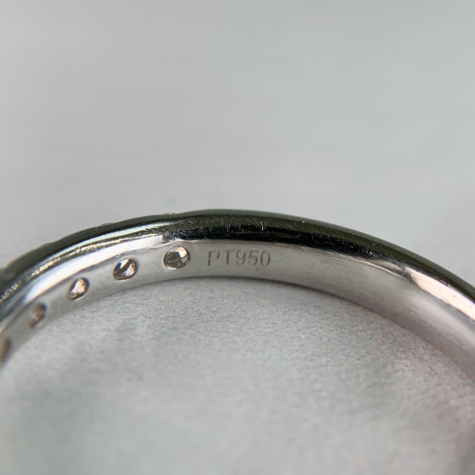 Estate Platinum Diamond Band Ring .70ctw