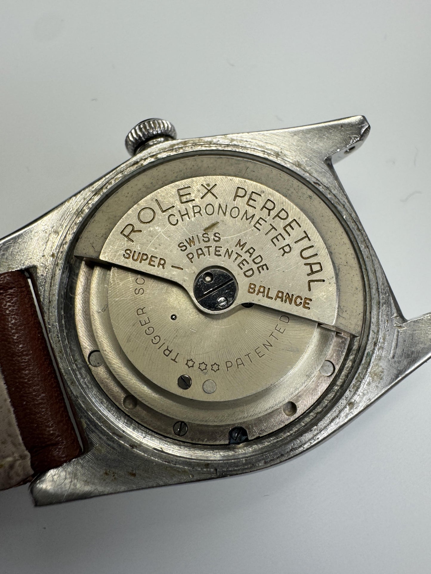 Rolex Ref: 2940 Oyster Perpetual Bubbleback Stainless Steel Circa 1940's RARE