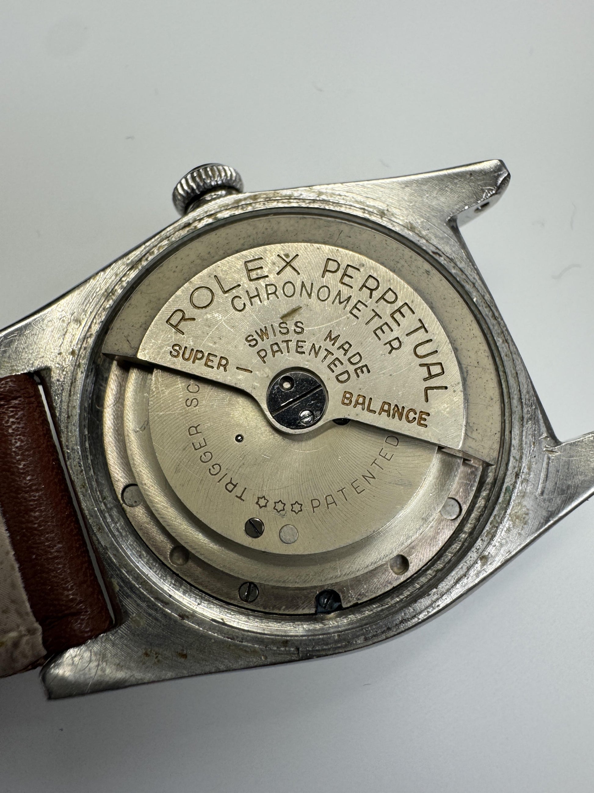 Rolex Ref: 2940 Oyster Perpetual Bubbleback Stainless Steel Circa 1940's RARE