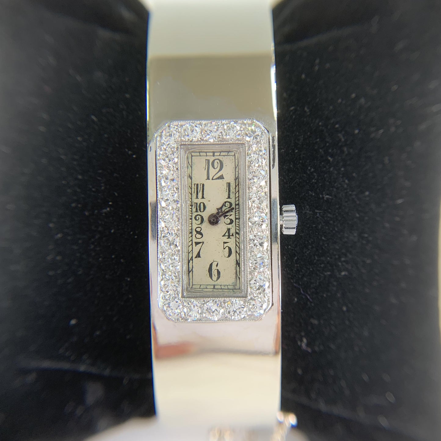 1930's Art Deco Audemars Piguet Transitional Diamond Bangle Watch 14k/Platinum