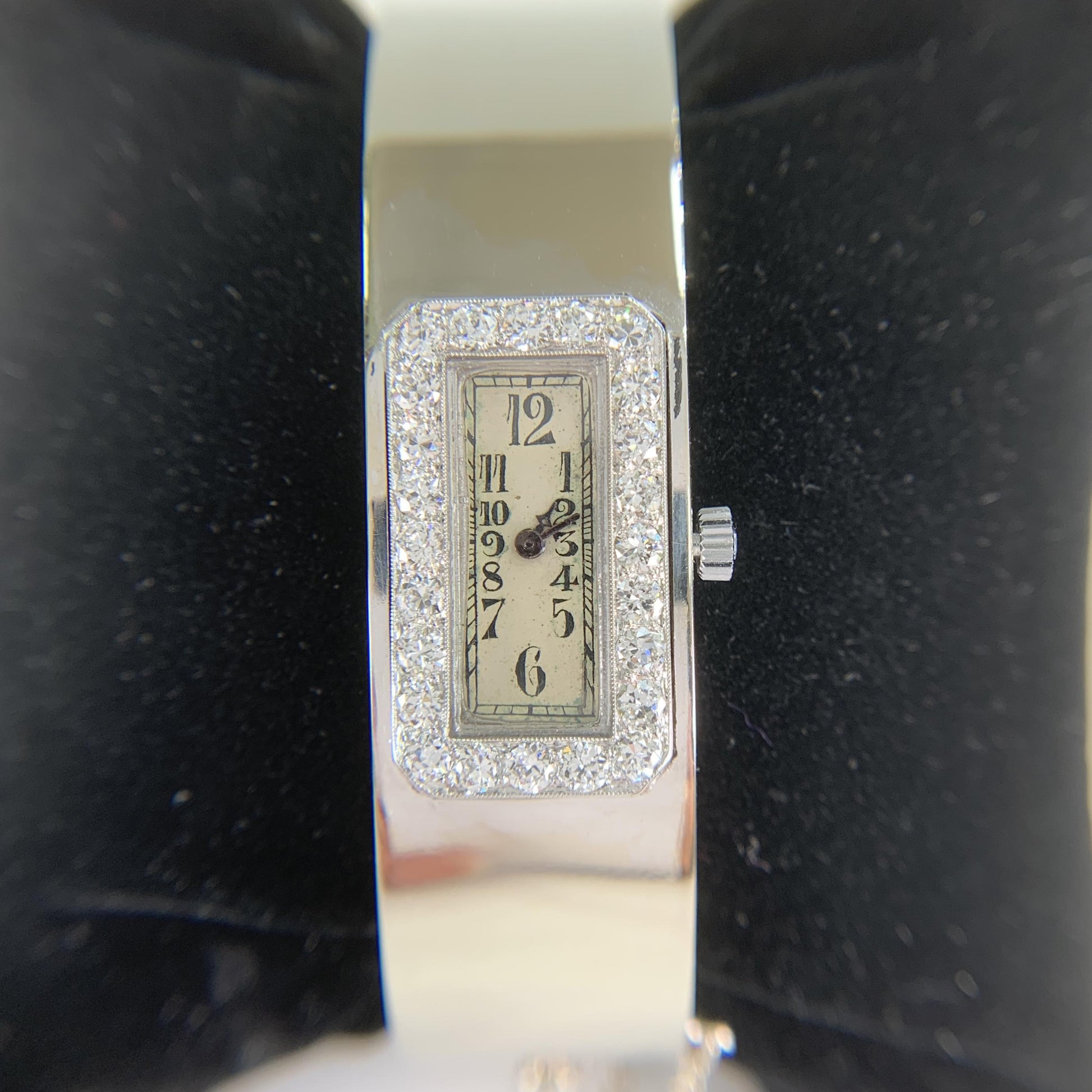 1930's Art Deco Audemars Piguet Transitional Diamond Bangle Watch 14k/Platinum
