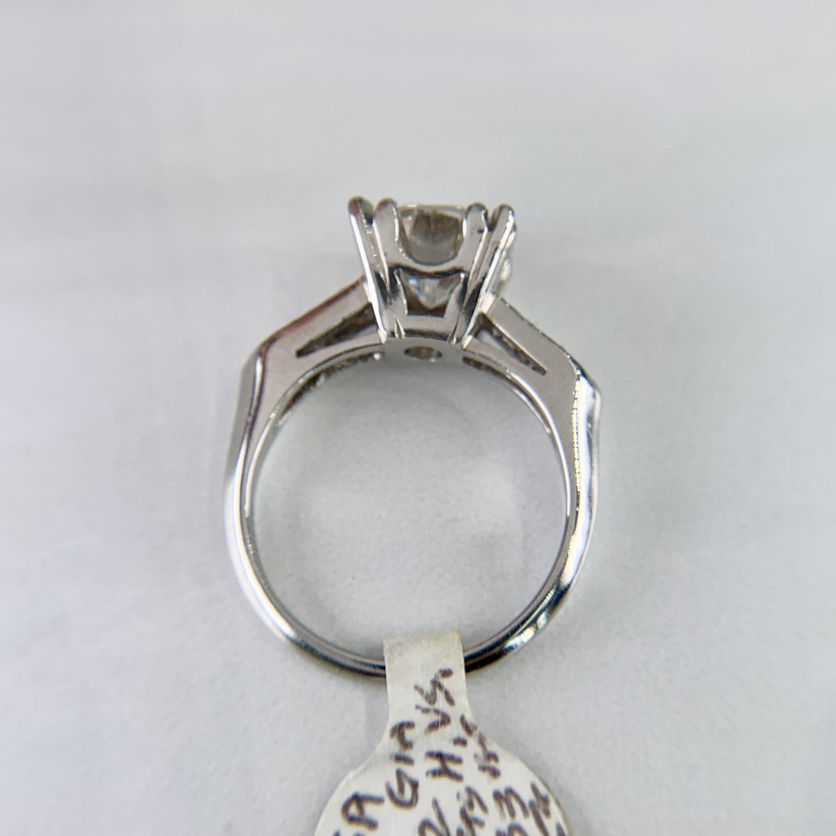 1950s GIA 2.42 Carat Diamond Platinum Engagement Ring