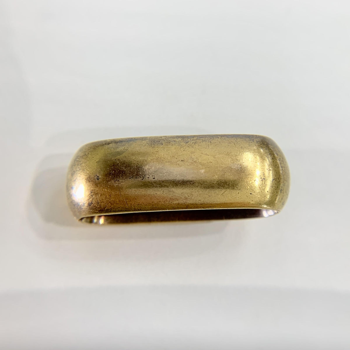 Antique 1890's Old Mine Cut Hinged Scarf Ascot Clip 18k Yellow Gold