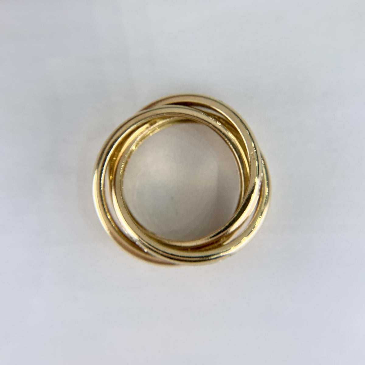 Cartier Constellation Trinity Rolling Band Ring 18k Yellow Gold
