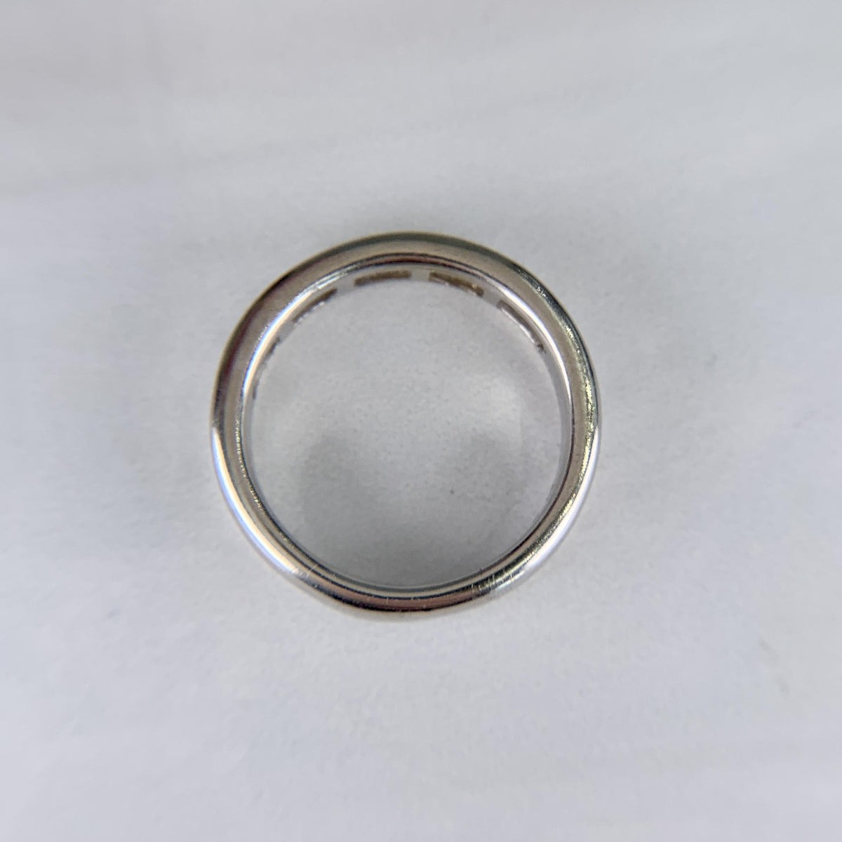 Channel Set Diamond Band Ring 14k White Gold