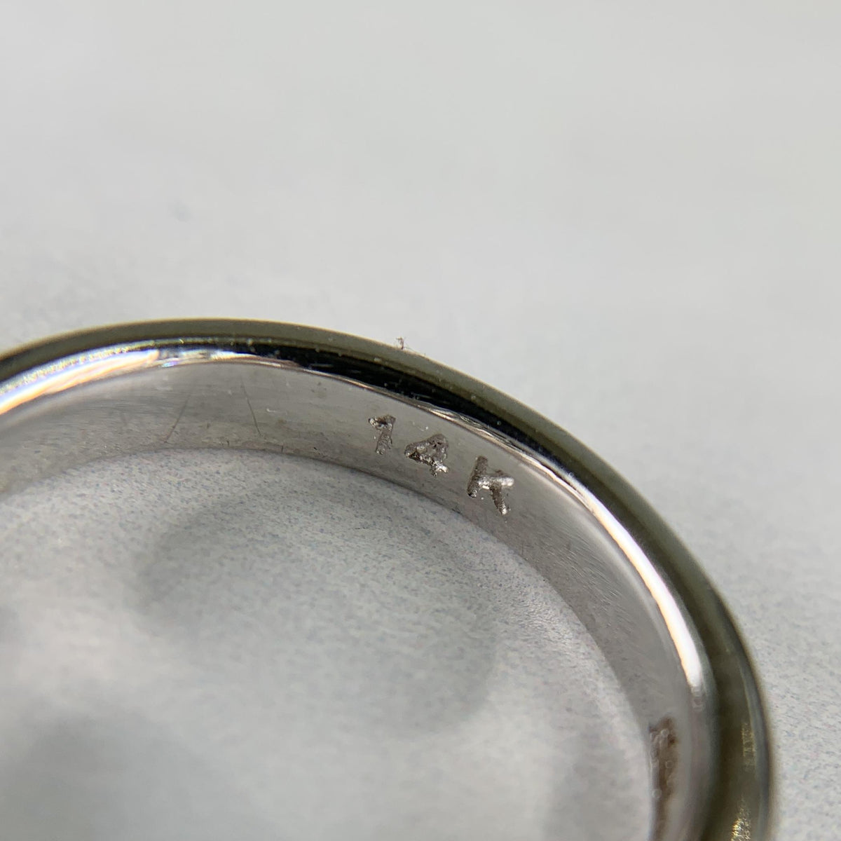 Channel Set Diamond Band Ring 14k White Gold