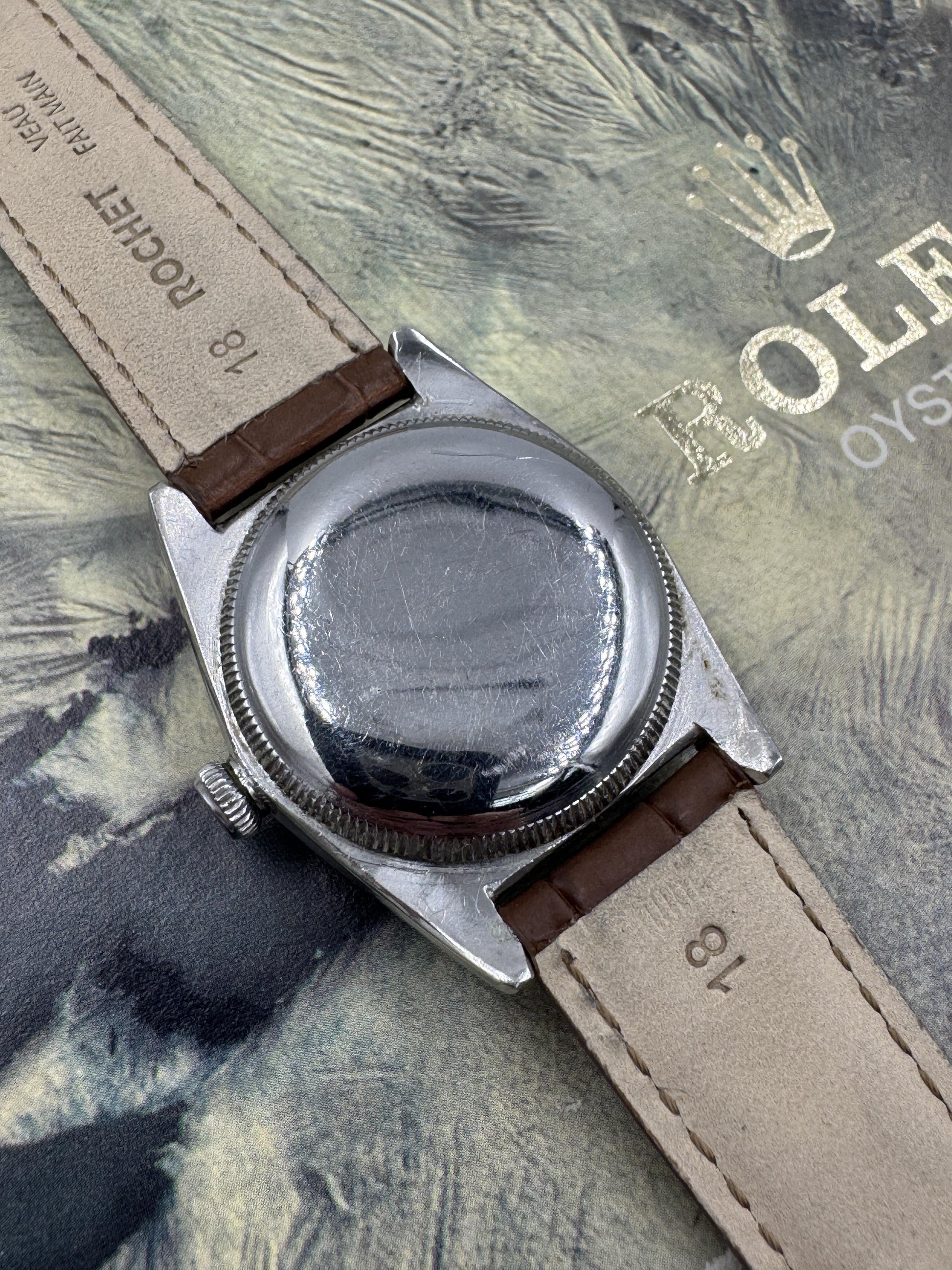 Rolex Ref: 2940 Oyster Perpetual Bubbleback Stainless Steel Circa 1940's RARE