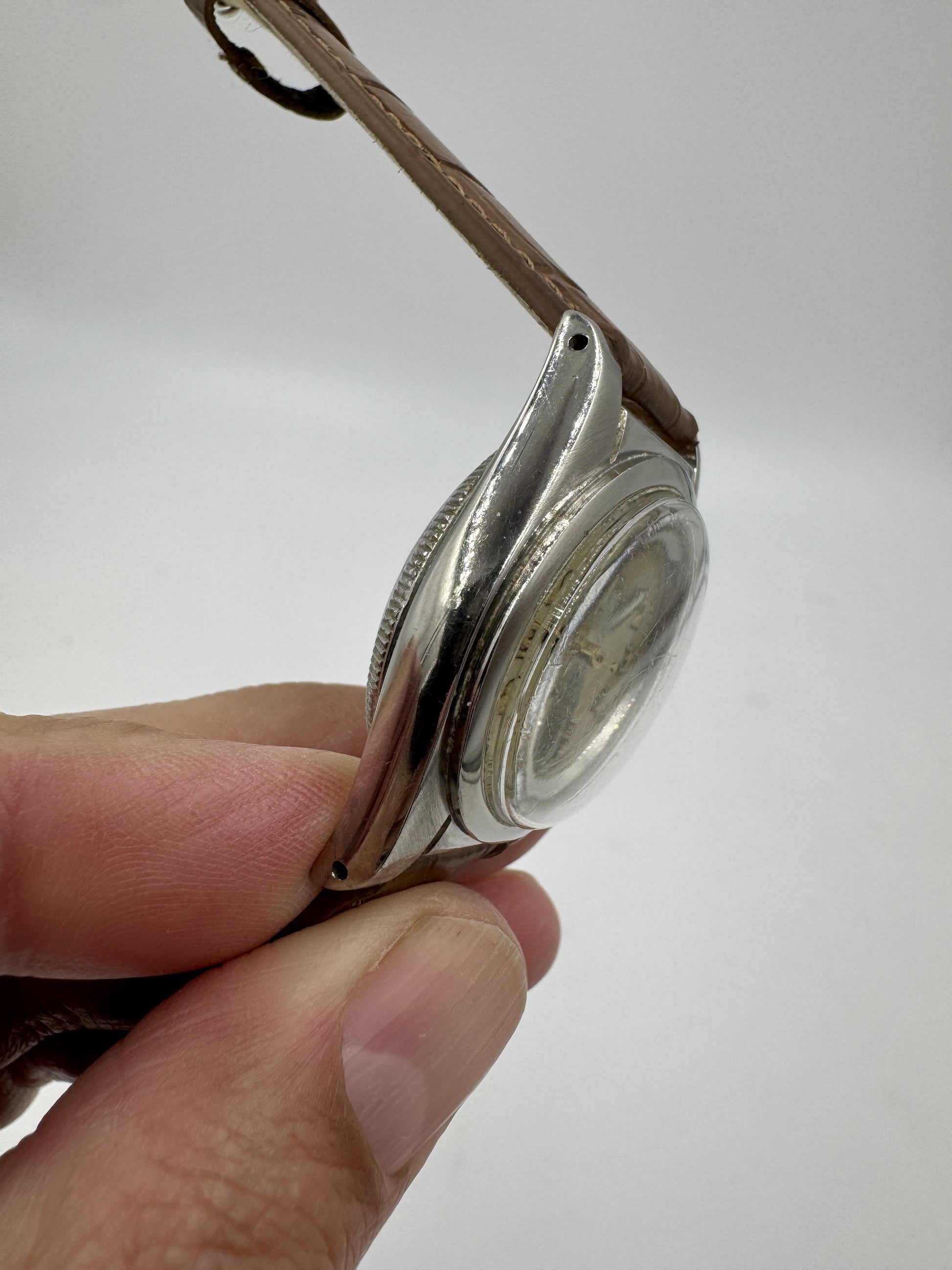 Rolex Ref: 2940 Oyster Perpetual Bubbleback Stainless Steel Circa 1940's RARE