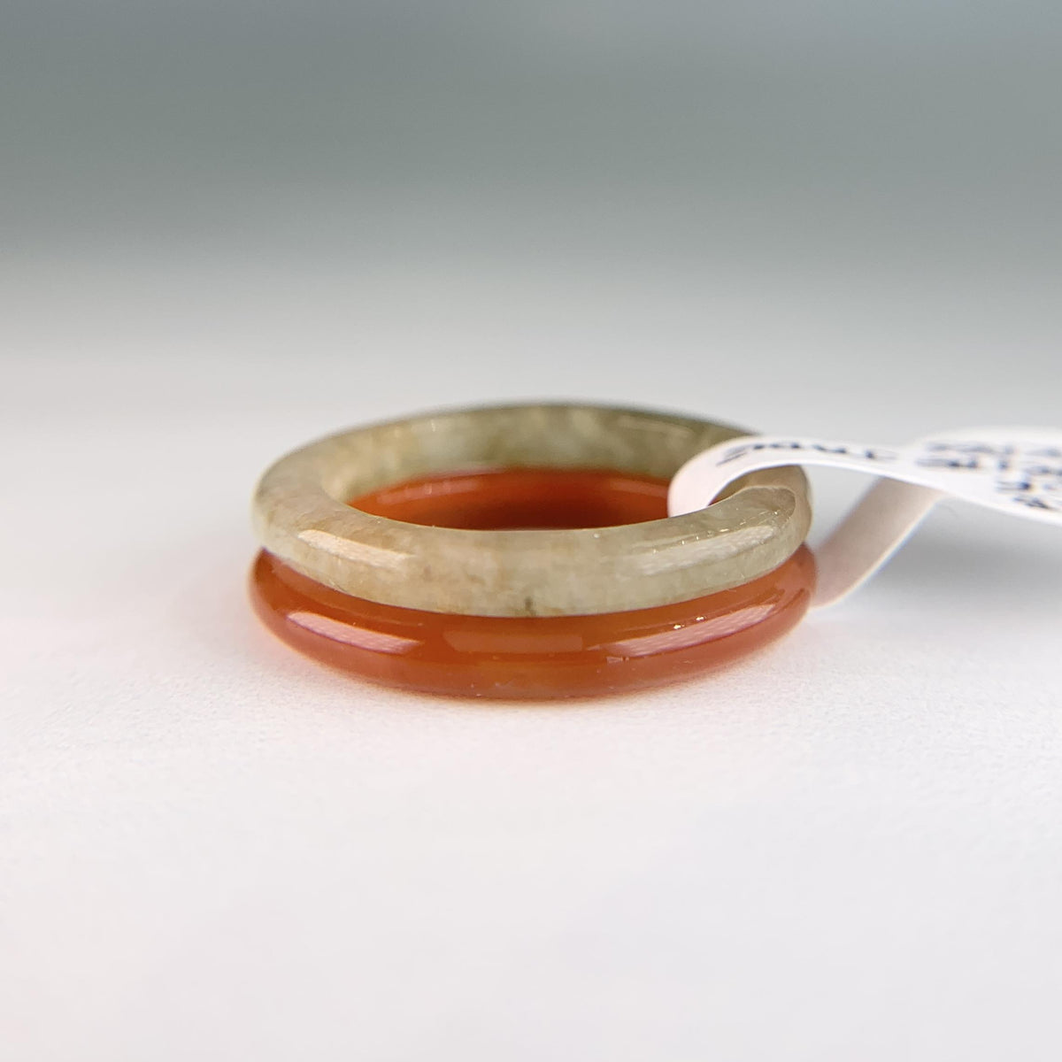 Pair of Nephrite Jade Stacking Bands