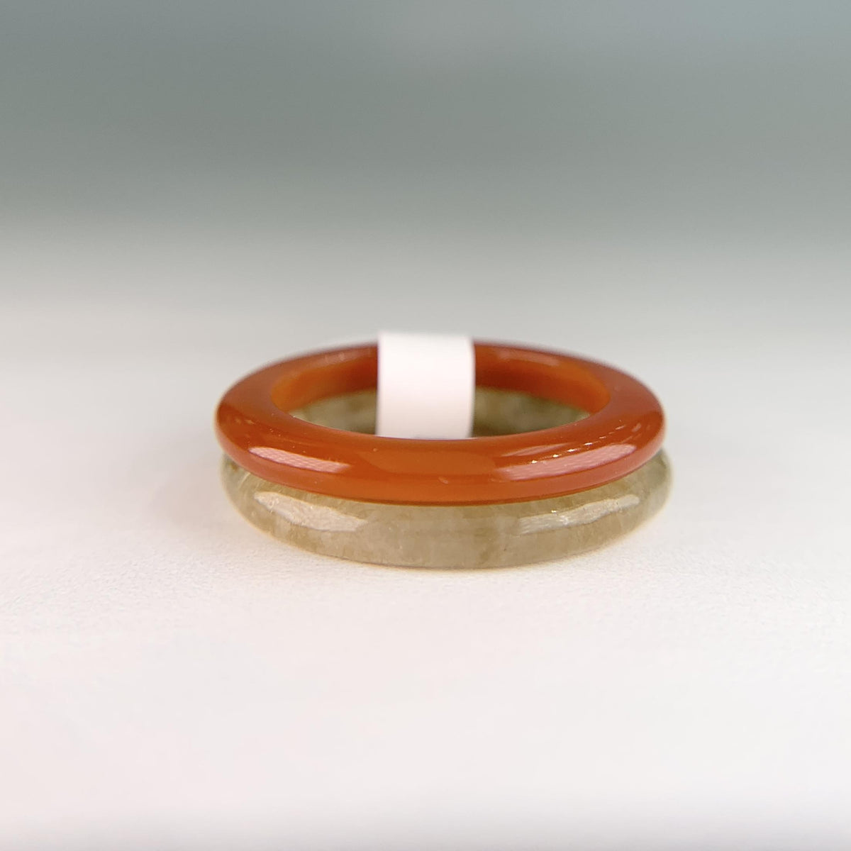 Pair of Nephrite Jade Stacking Bands
