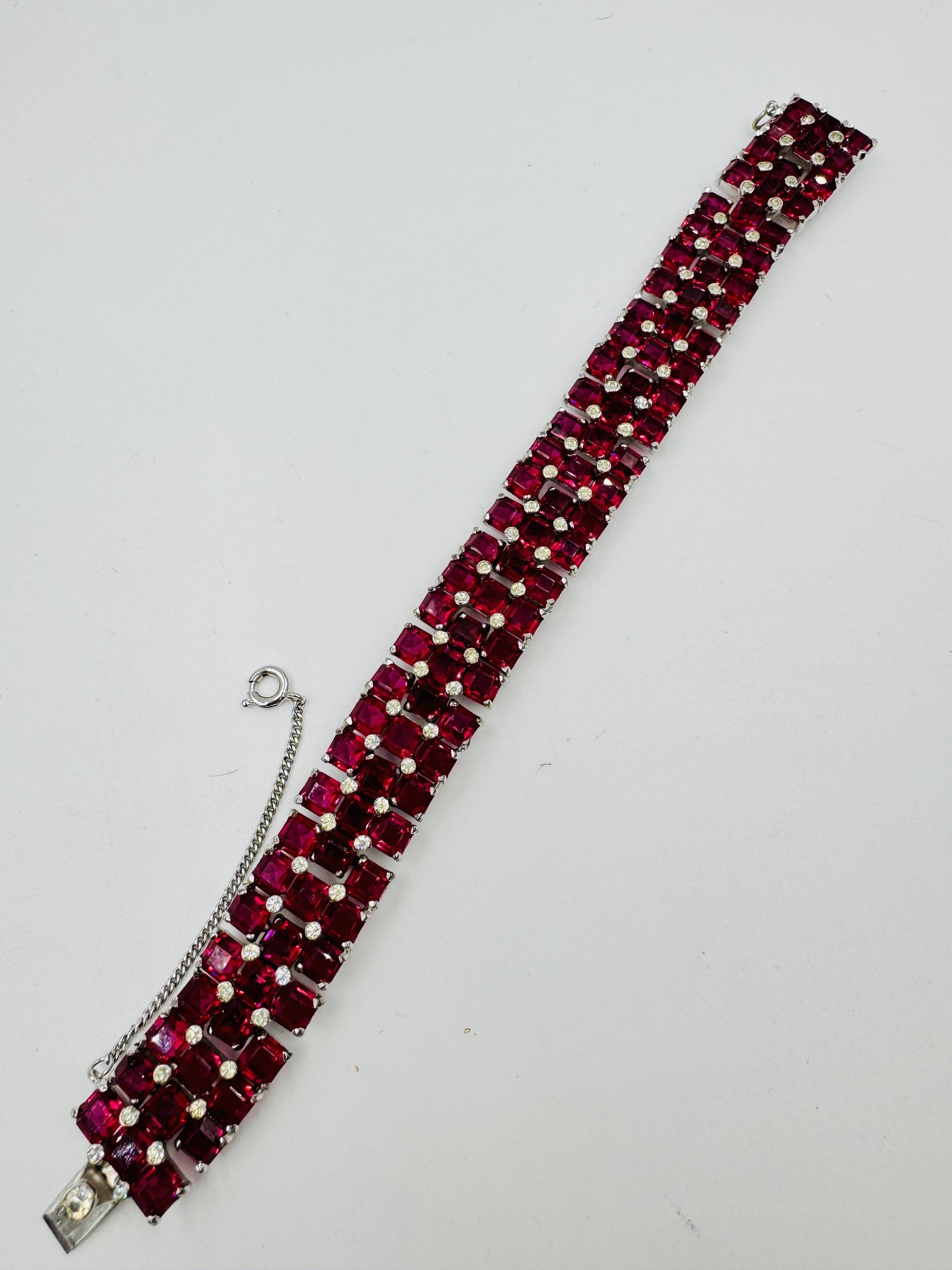 Joseph Mazer Jomaz Spangles and Invisibly Set Sapphires Bracelet