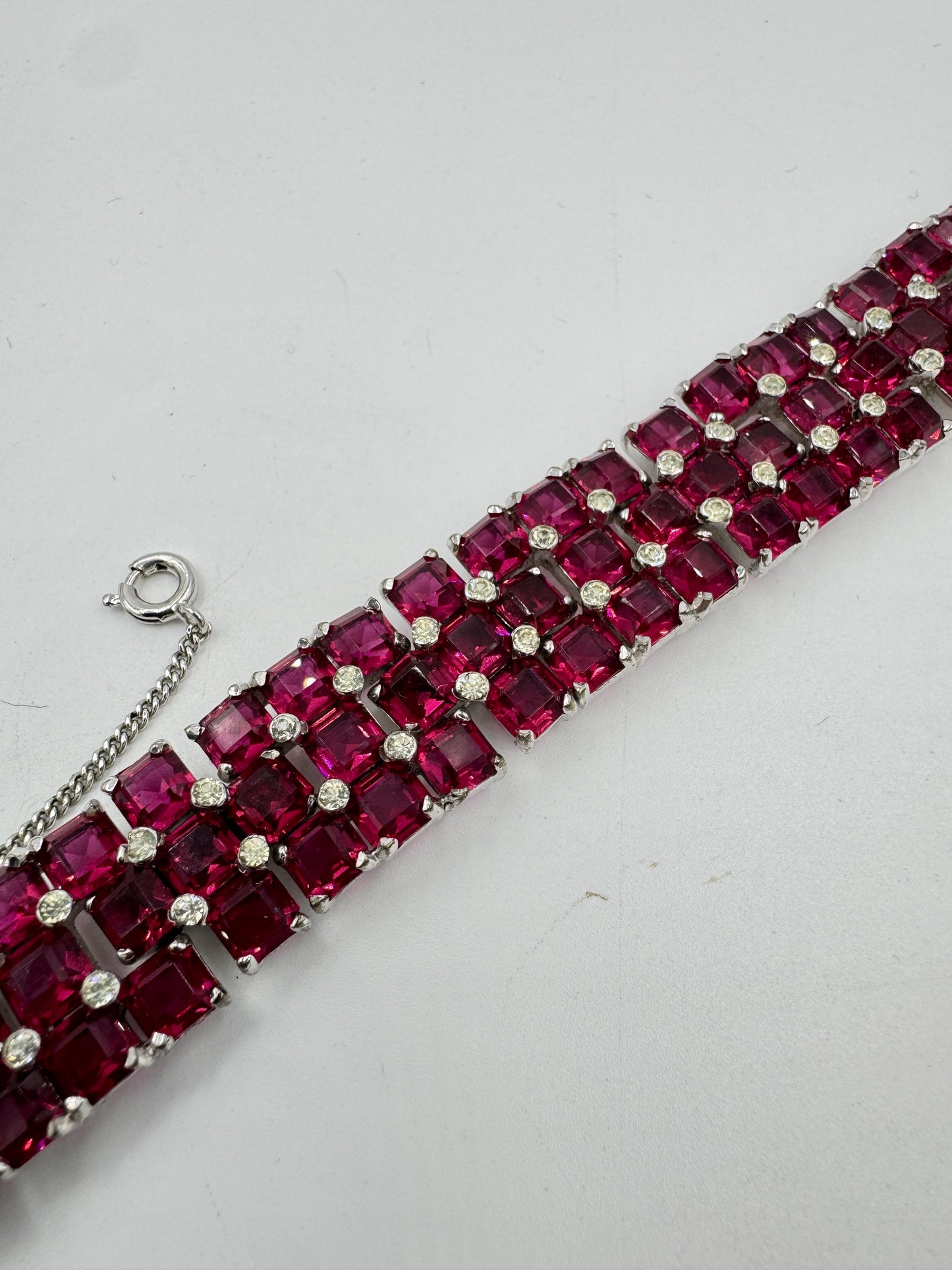 Joseph Mazer Jomaz Spangles and Invisibly Set Sapphires Bracelet