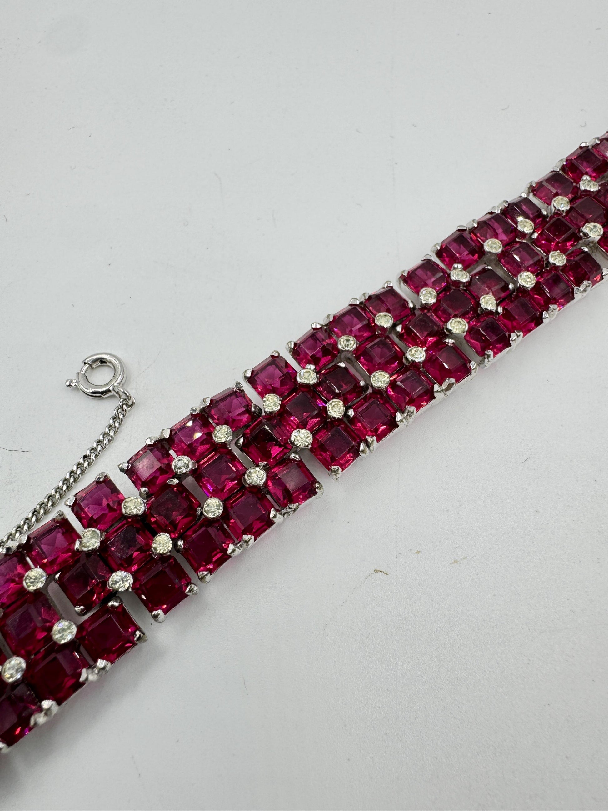 Joseph Mazer Jomaz Spangles and Invisibly Set Sapphires Bracelet