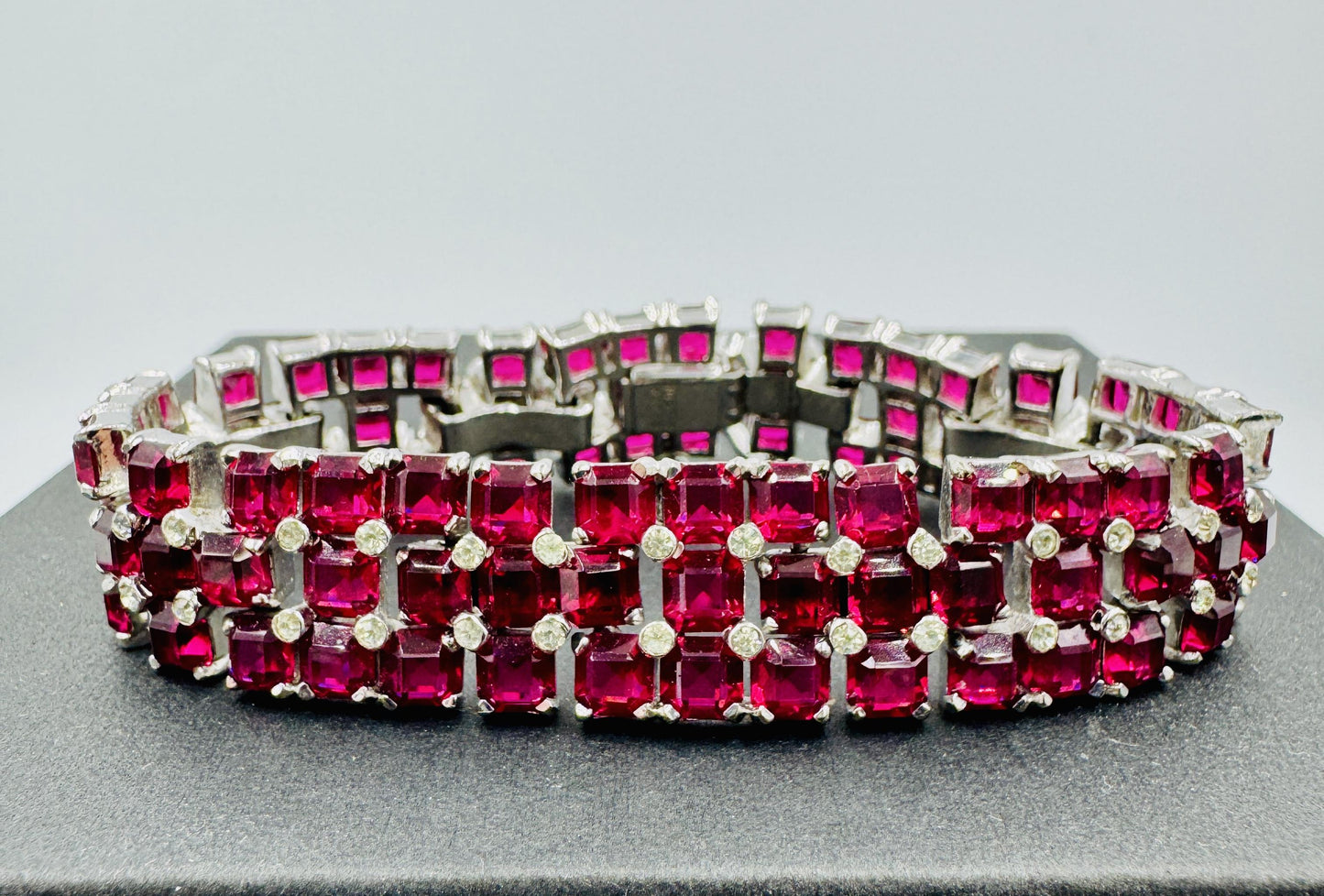 Joseph Mazer Jomaz Spangles and Invisibly Set Sapphires Bracelet