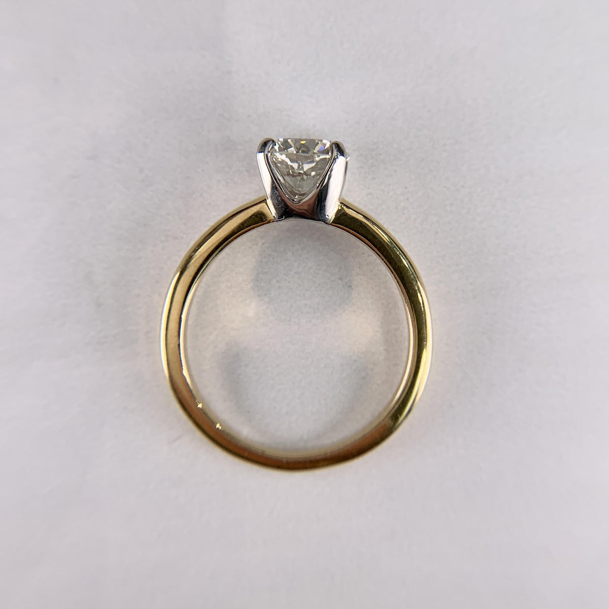 1940's Vintage GIA Transitional Cut Diamond Engagement Ring 18k/Platinum