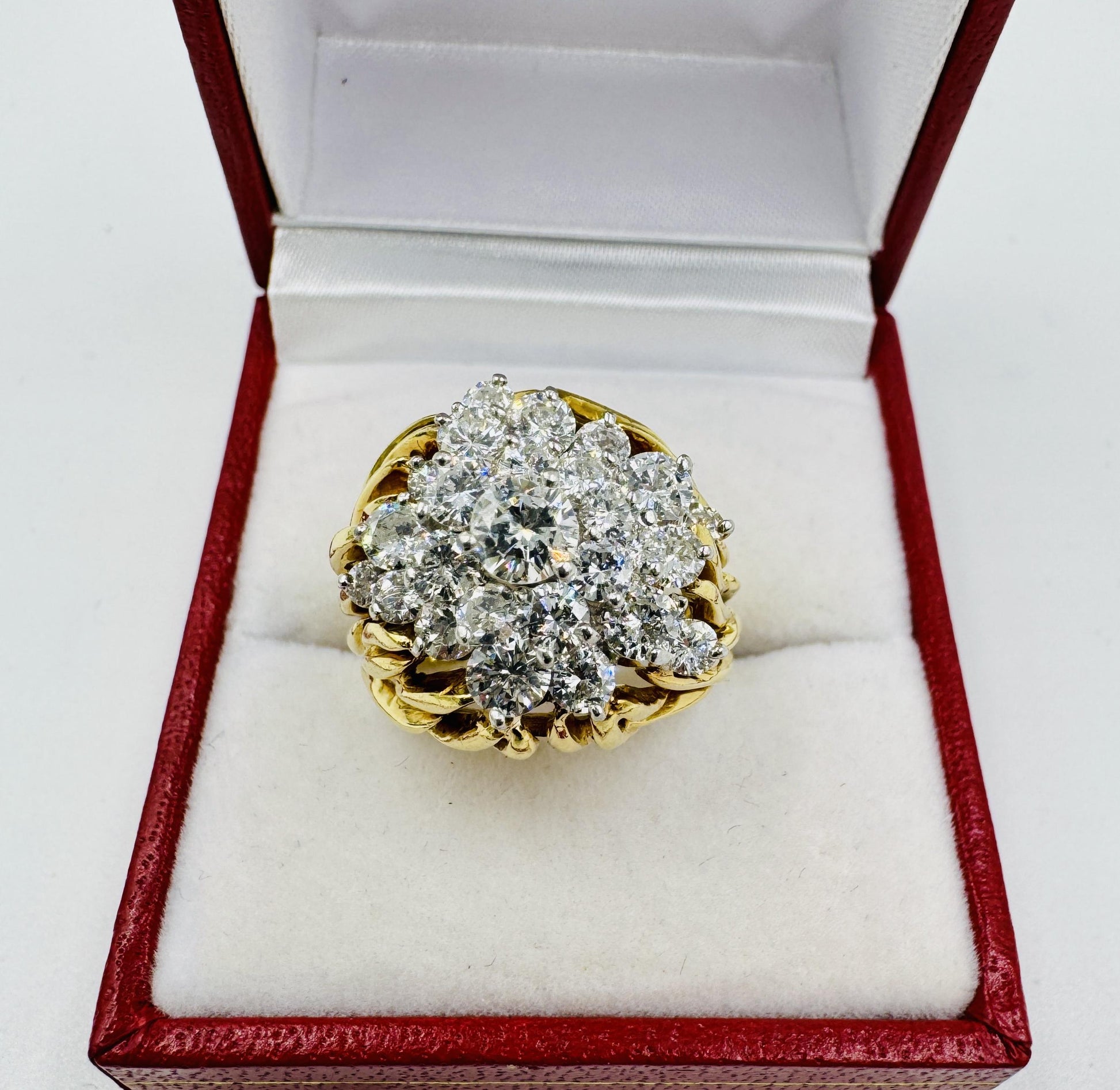 Kurt Wayne 18k gold Diamond Cluster Ring