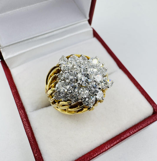 Kurt Wayne 18k gold Diamond Cluster Ring