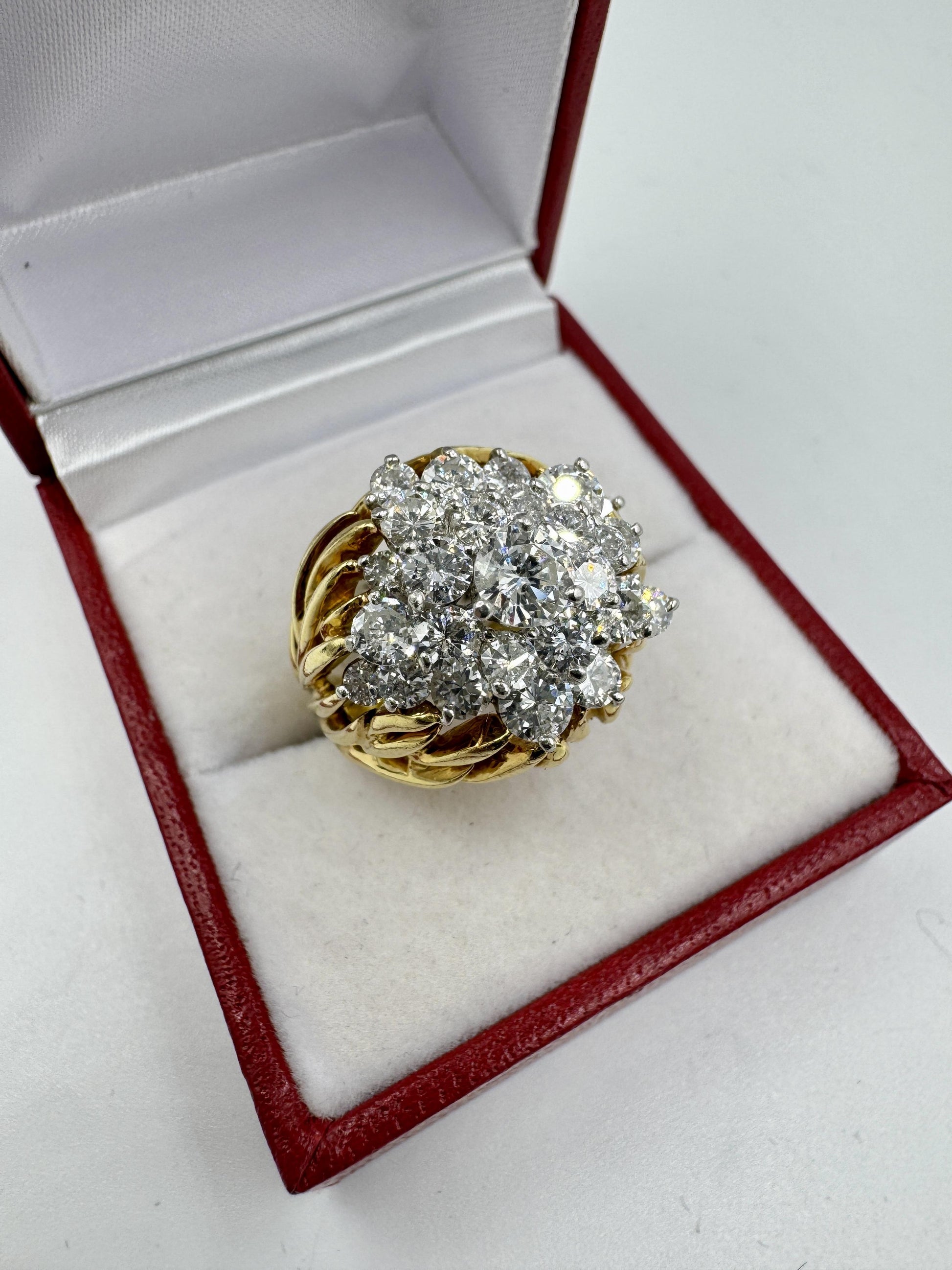 Kurt Wayne 18k gold Diamond Cluster Ring