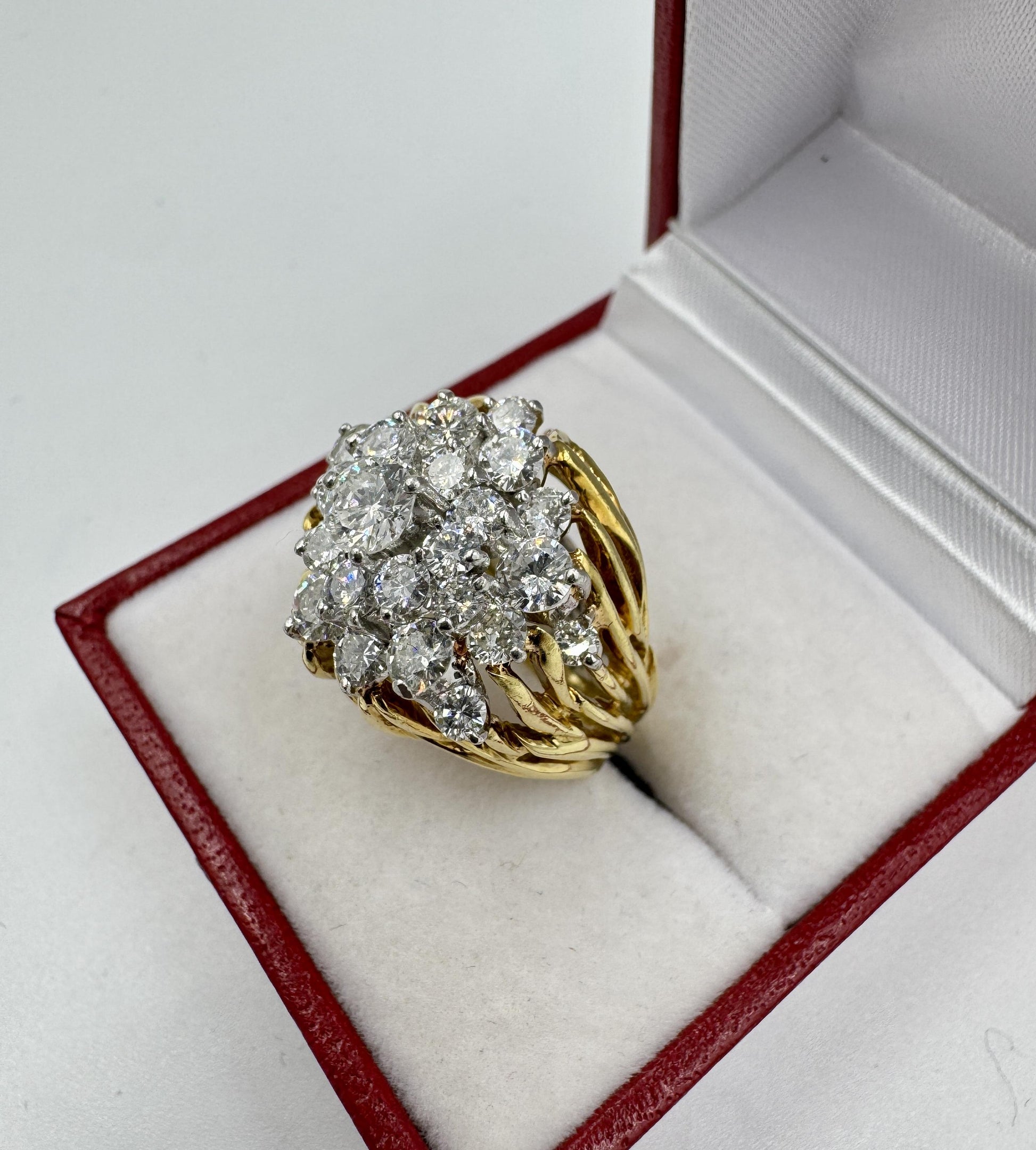 Kurt Wayne 18k gold Diamond Cluster Ring