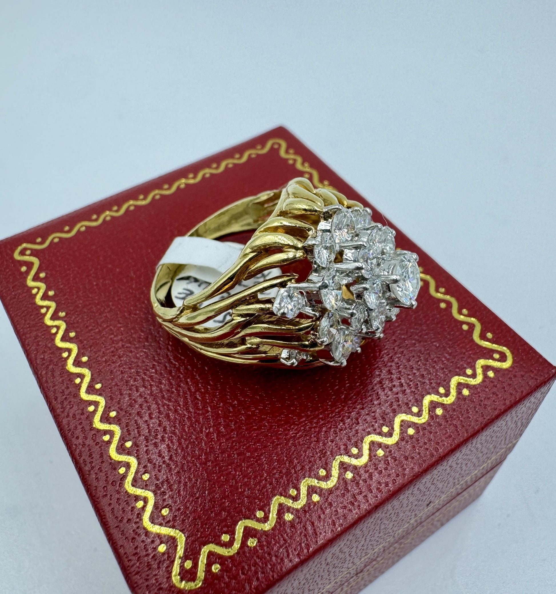 Kurt Wayne 18k gold Diamond Cluster Ring