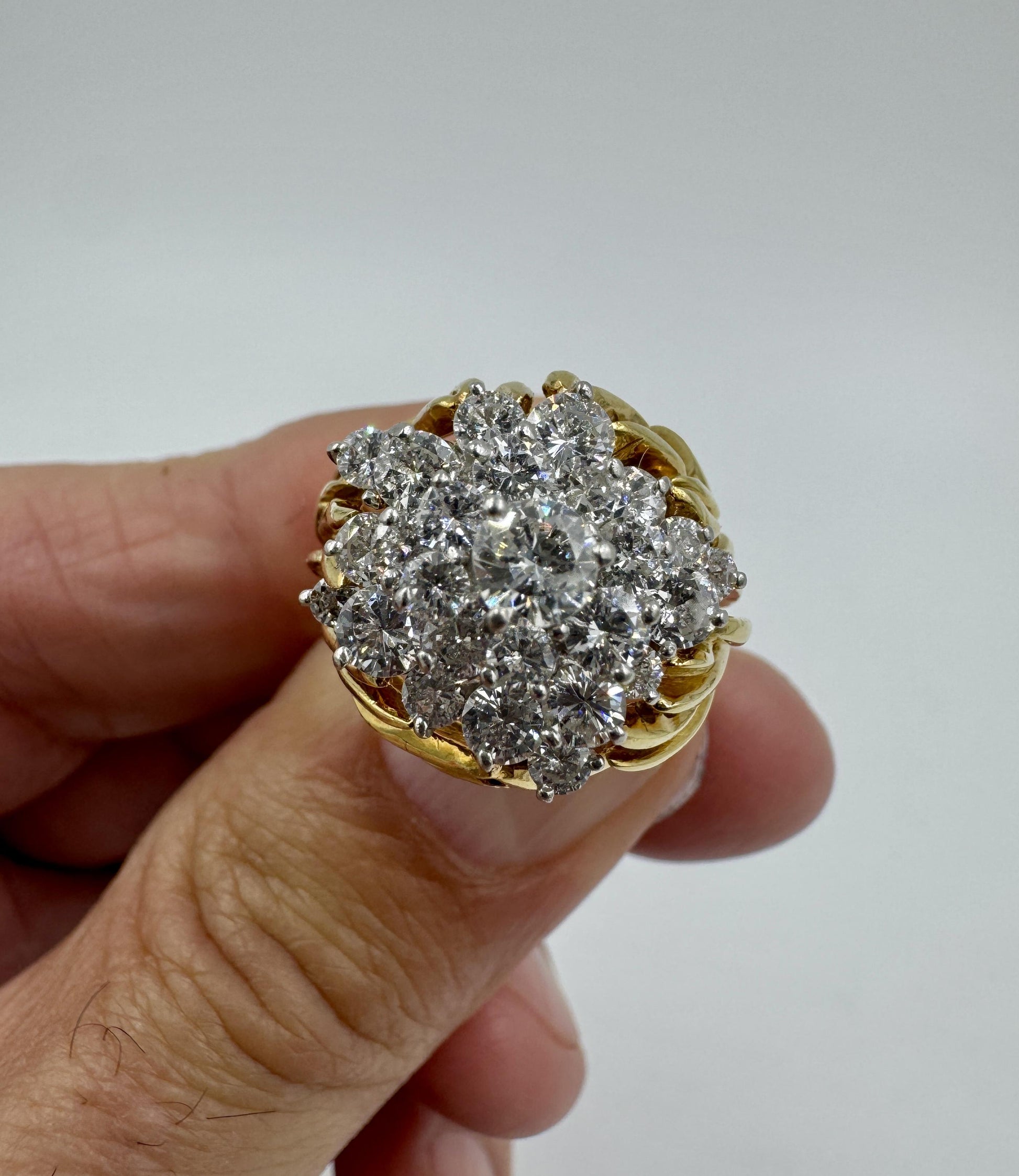 Kurt Wayne 18k gold Diamond Cluster Ring