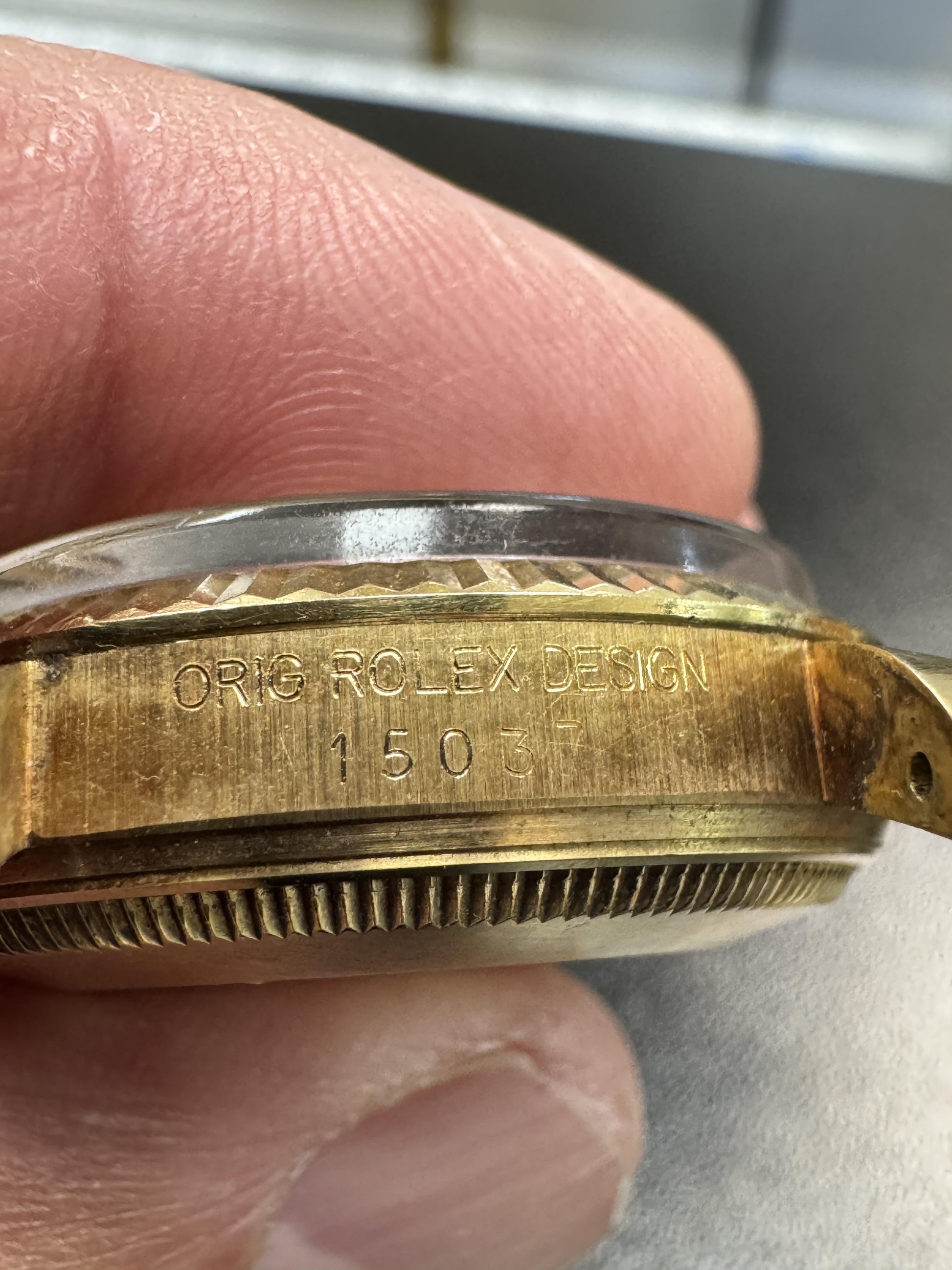 Rolex 15037 Date 14K Yellow Gold Rare Collectible
