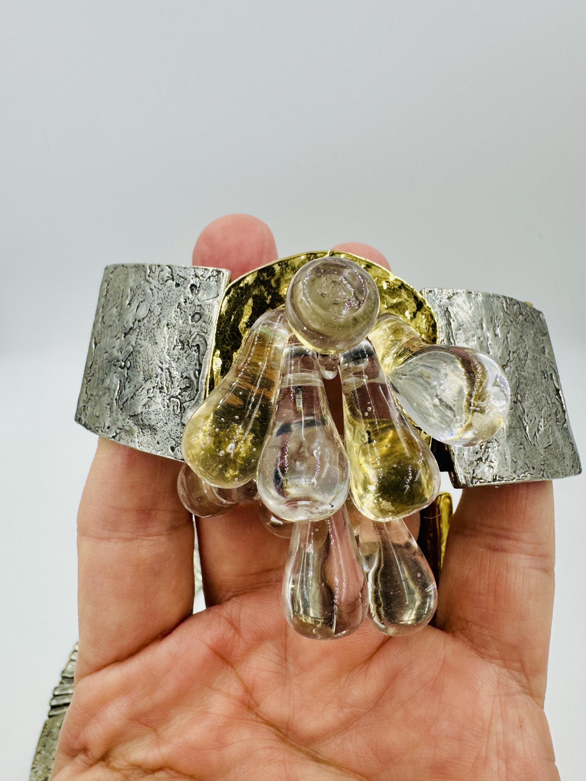 Anne Marie Chagon Parure Brutalist Set Bracelet Neckkace Ring