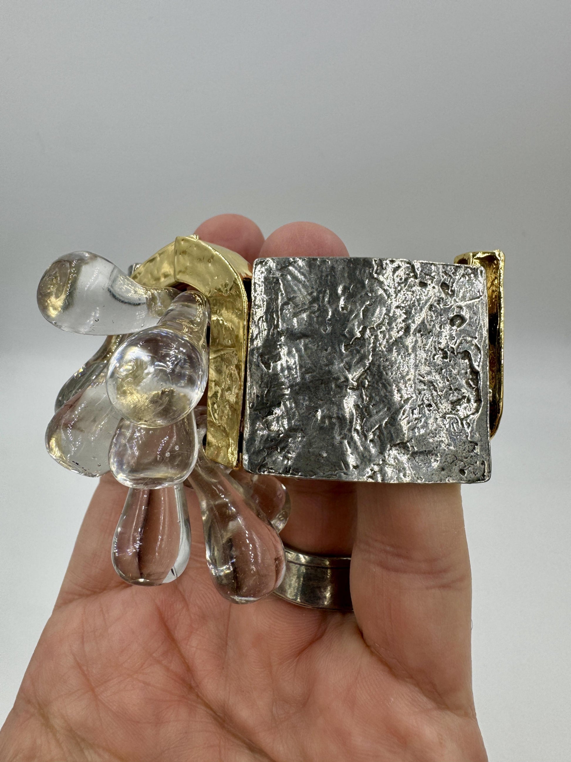 Anne Marie Chagon Parure Brutalist Set Bracelet Neckkace Ring