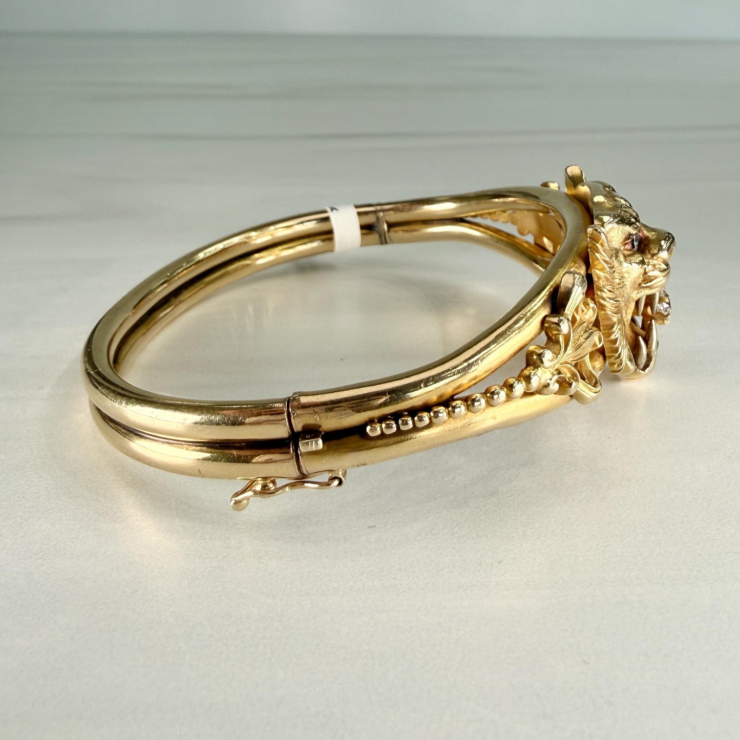Antique 1905 Art Nouveau Griffin Bracelet 14k Yellow Gold