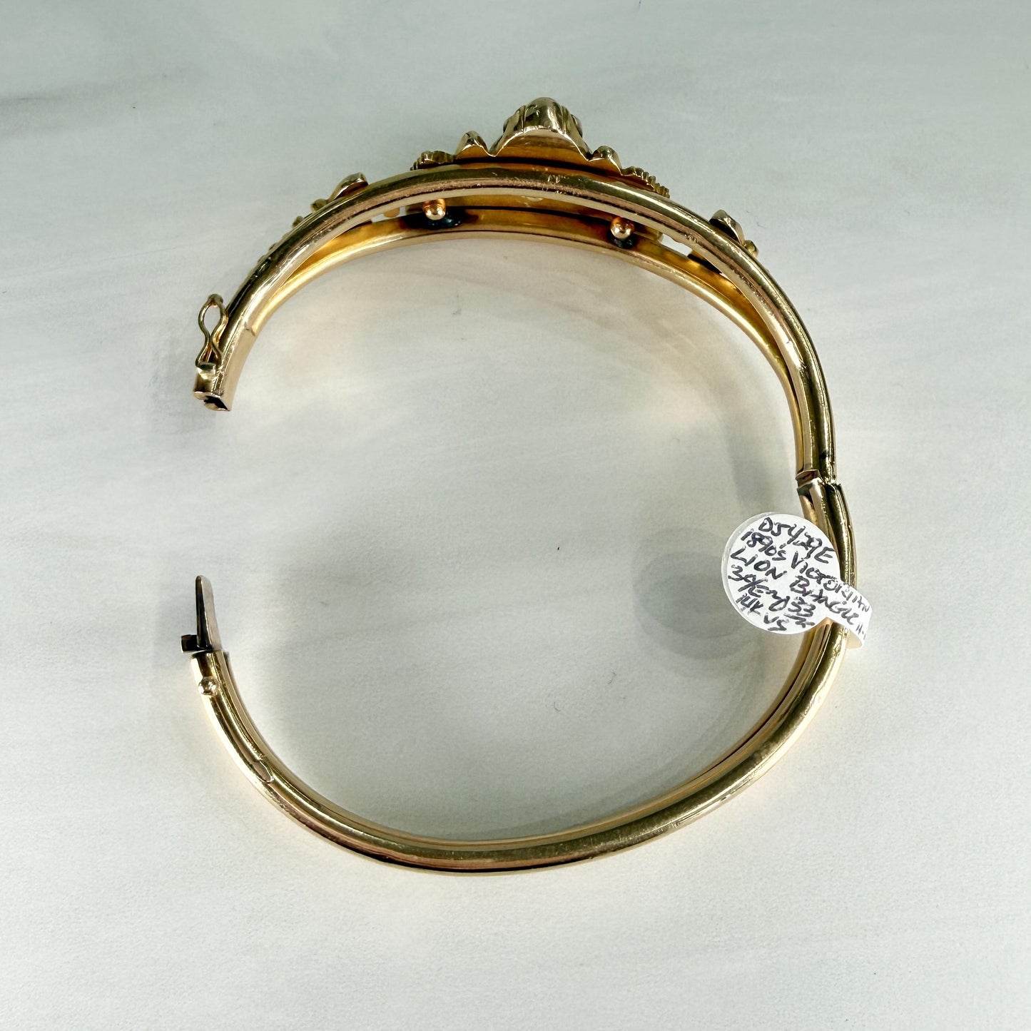 Antique 1905 Art Nouveau Griffin Bracelet 14k Yellow Gold