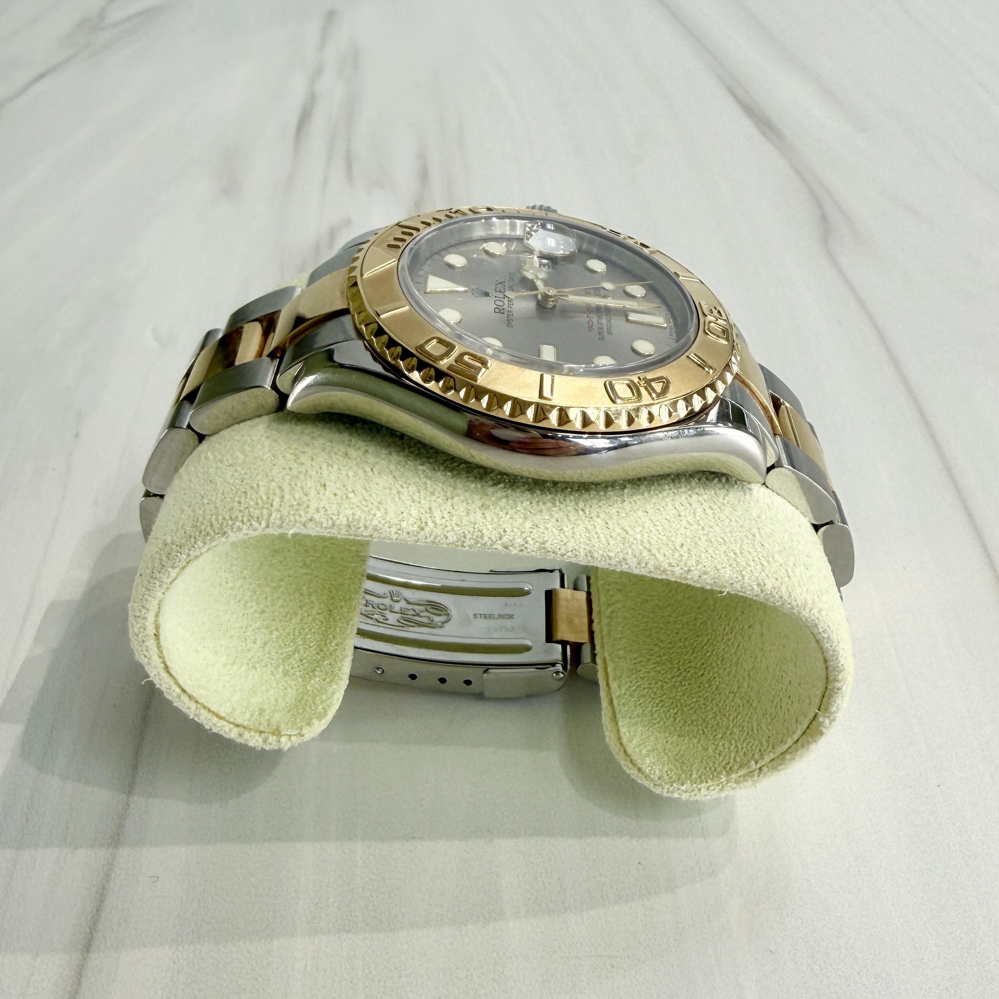 Rolex Yacht-Master 40mm Slate Gray Two-Tone 18K and Steel Watch 16623 Full Set