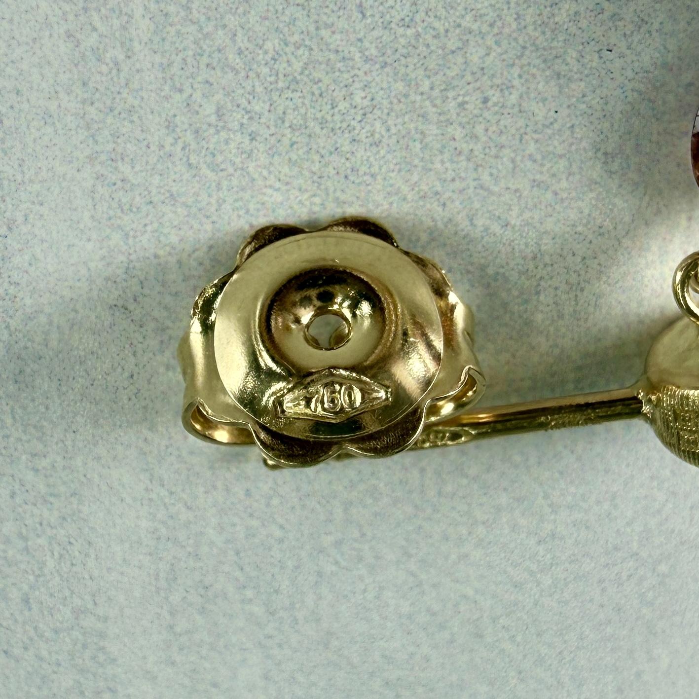 Marco Bicego Pearl and Gemstone Drop Dangle Earrings 18k Yellow Gold