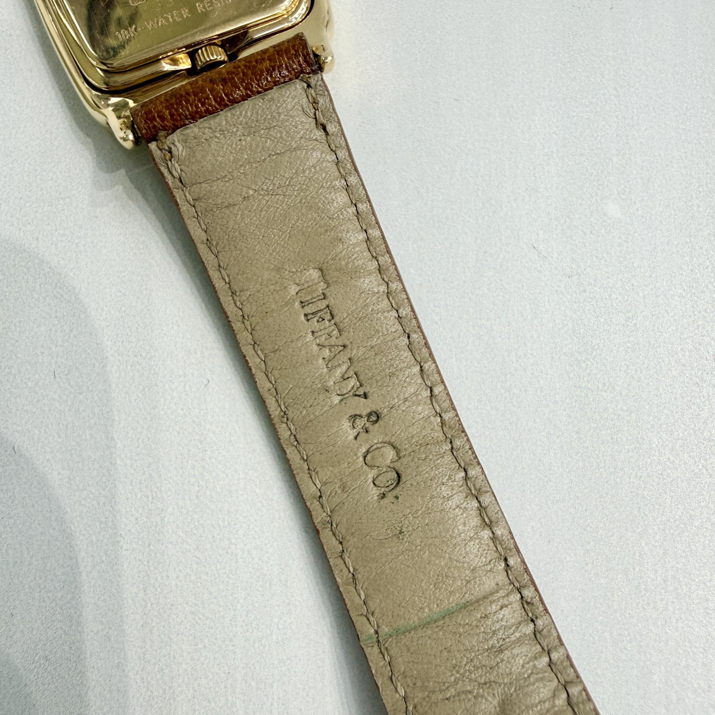 Vintage 1990's Tiffany & Co. Dual Time Quartz Flip Watch 18k Yellow Gold