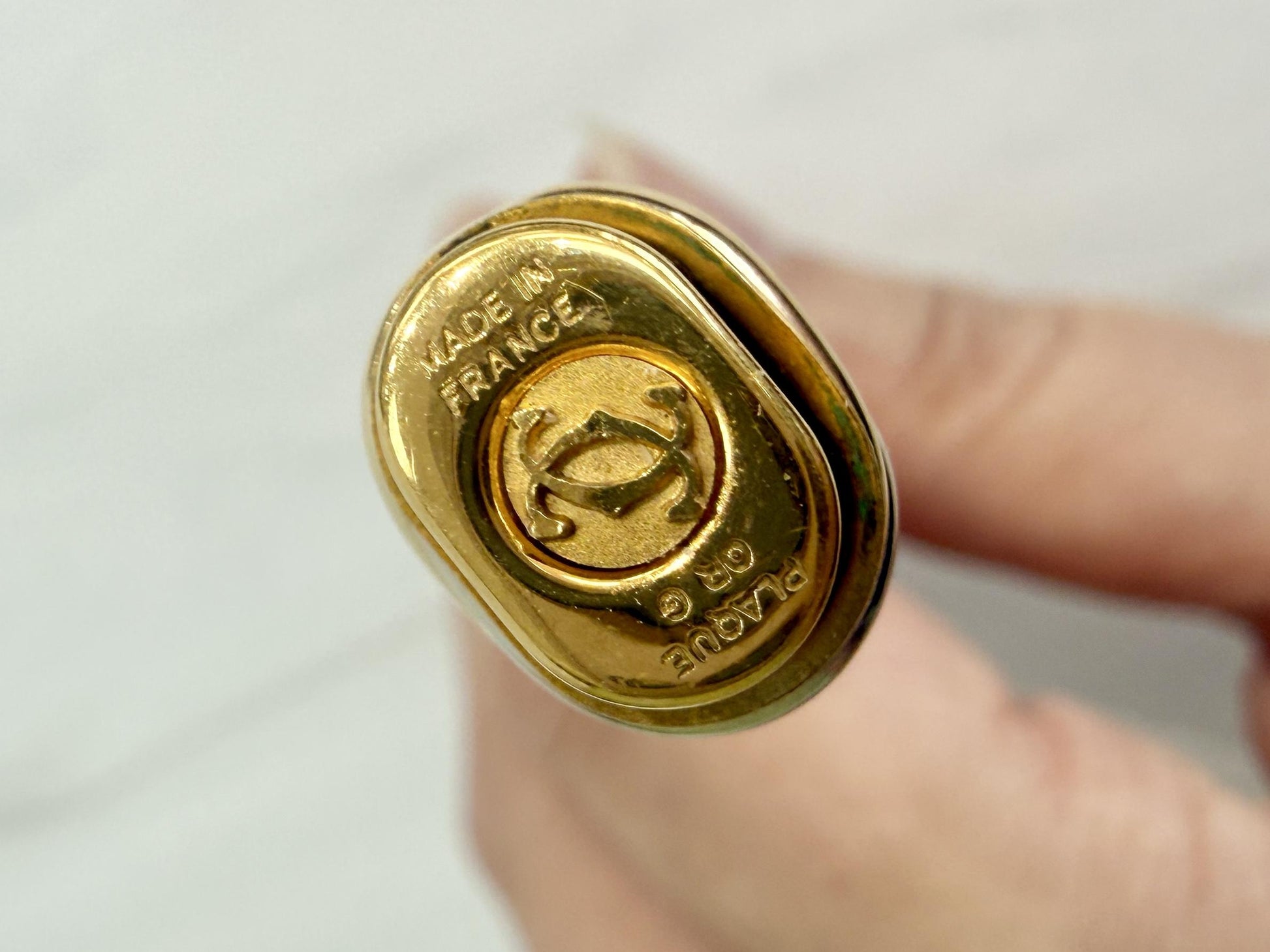 Must De Cartier Pen Vendome Trinity Ball Point 18k Gold Plated