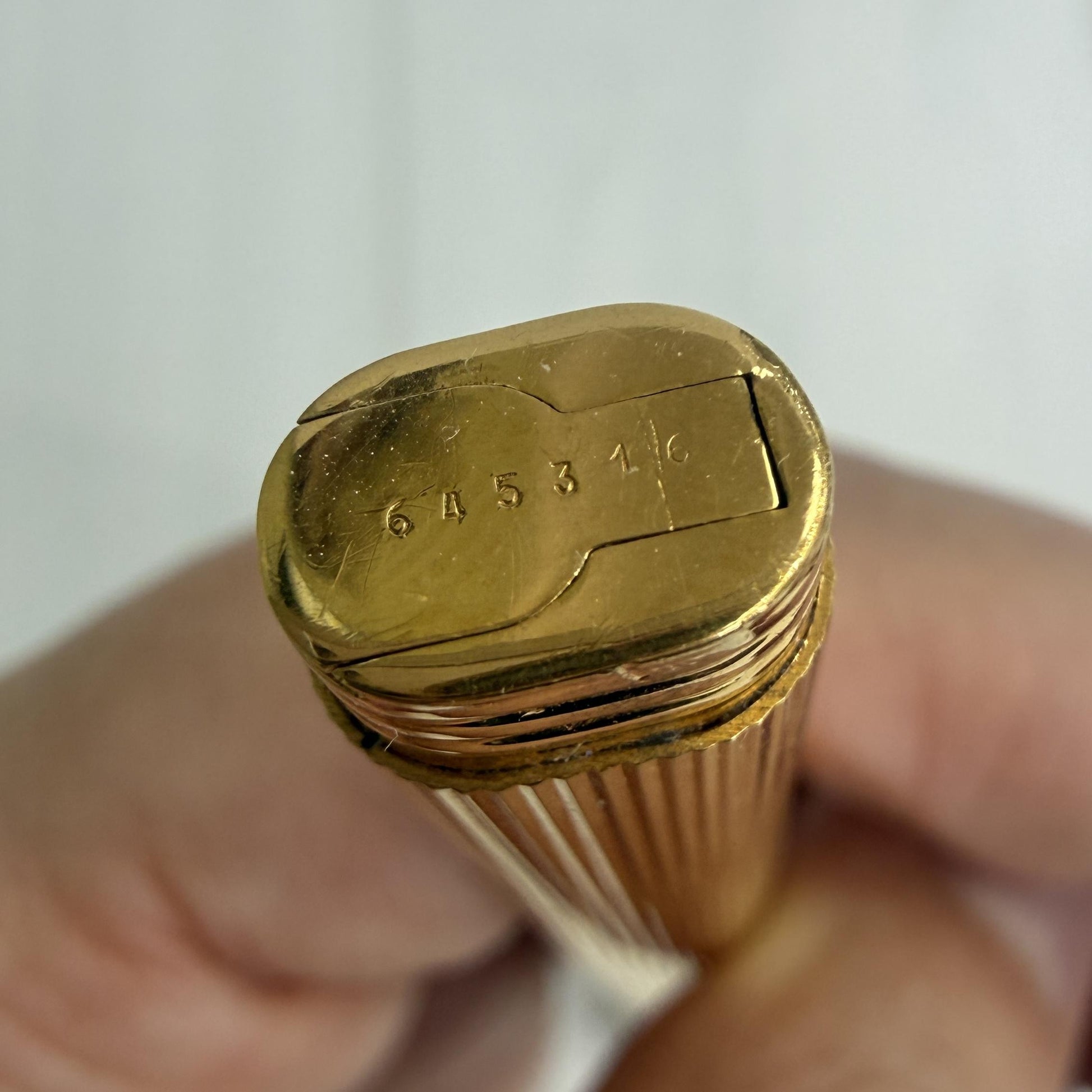 Must De Cartier Pen Vendome Trinity Ball Point 18k Gold Plated