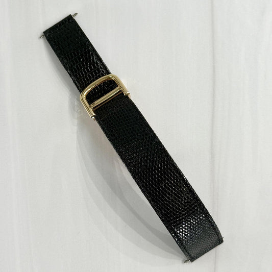 Cartier Deployment Buckle and Band Leather/18k Yellow Gold