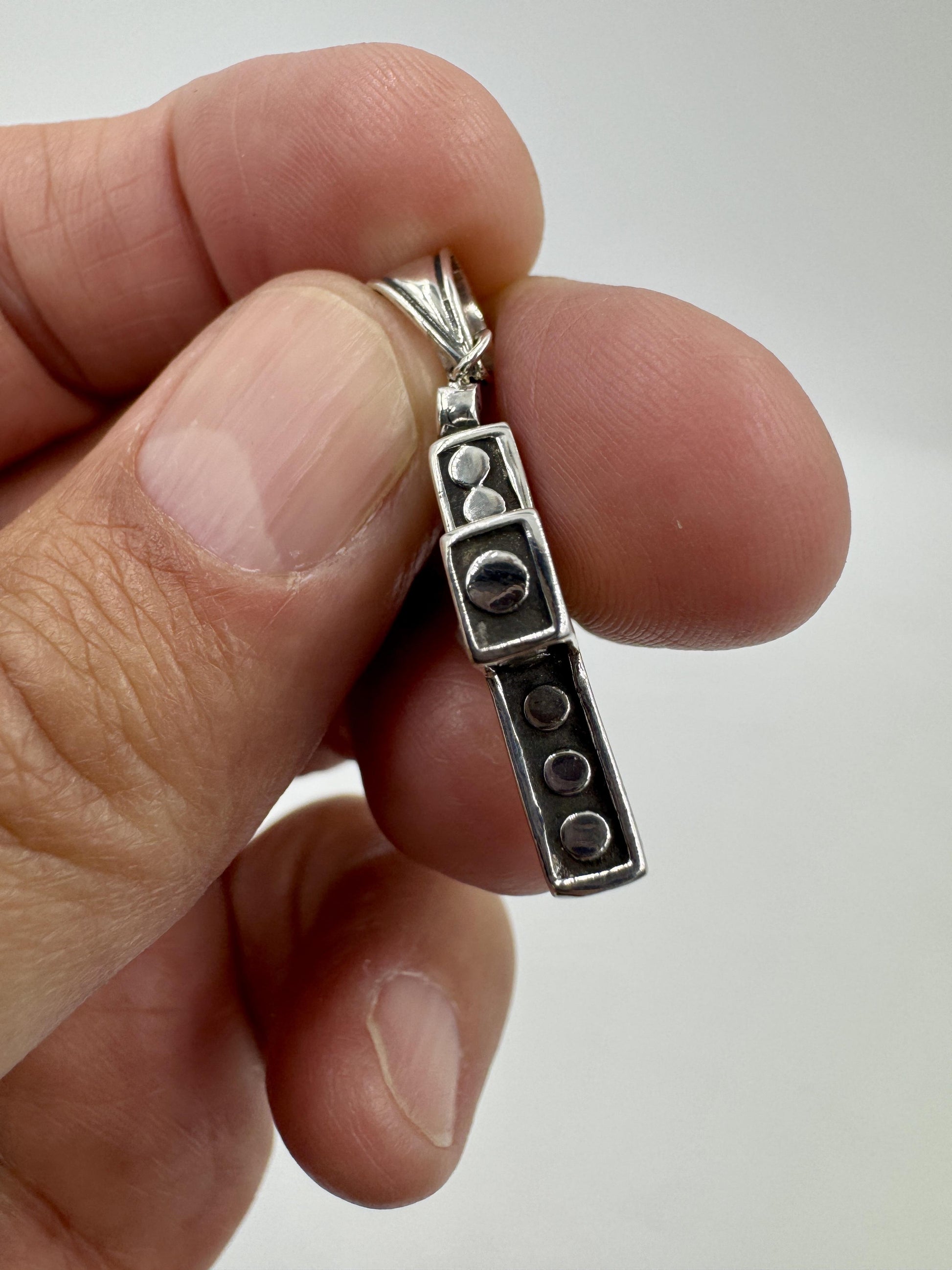 john Hardy Dot Cross Pendant 18k Sterling Silver