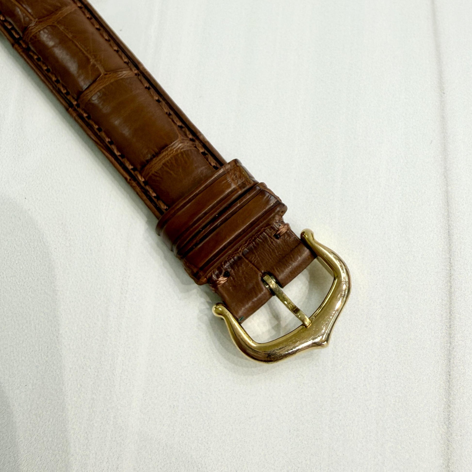 1970's Cartier Ceinture Mechanical Wind 18k Two Tone Gold Watch