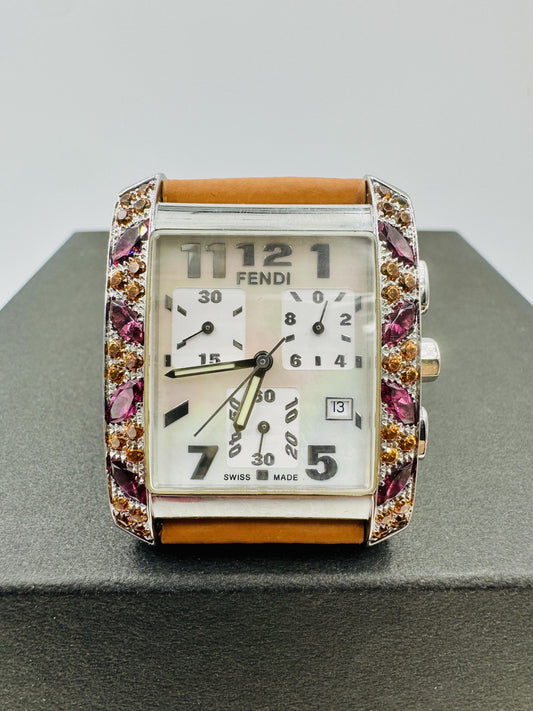 Limited Edition Fendi orologi Watch Citrine and Garnets