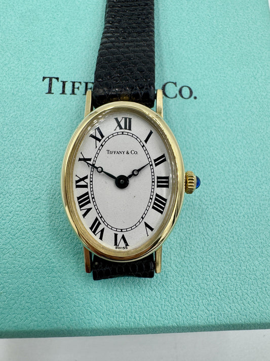 Vintage 1970's Tiffany 14k Yellow Gold Mechanical watch