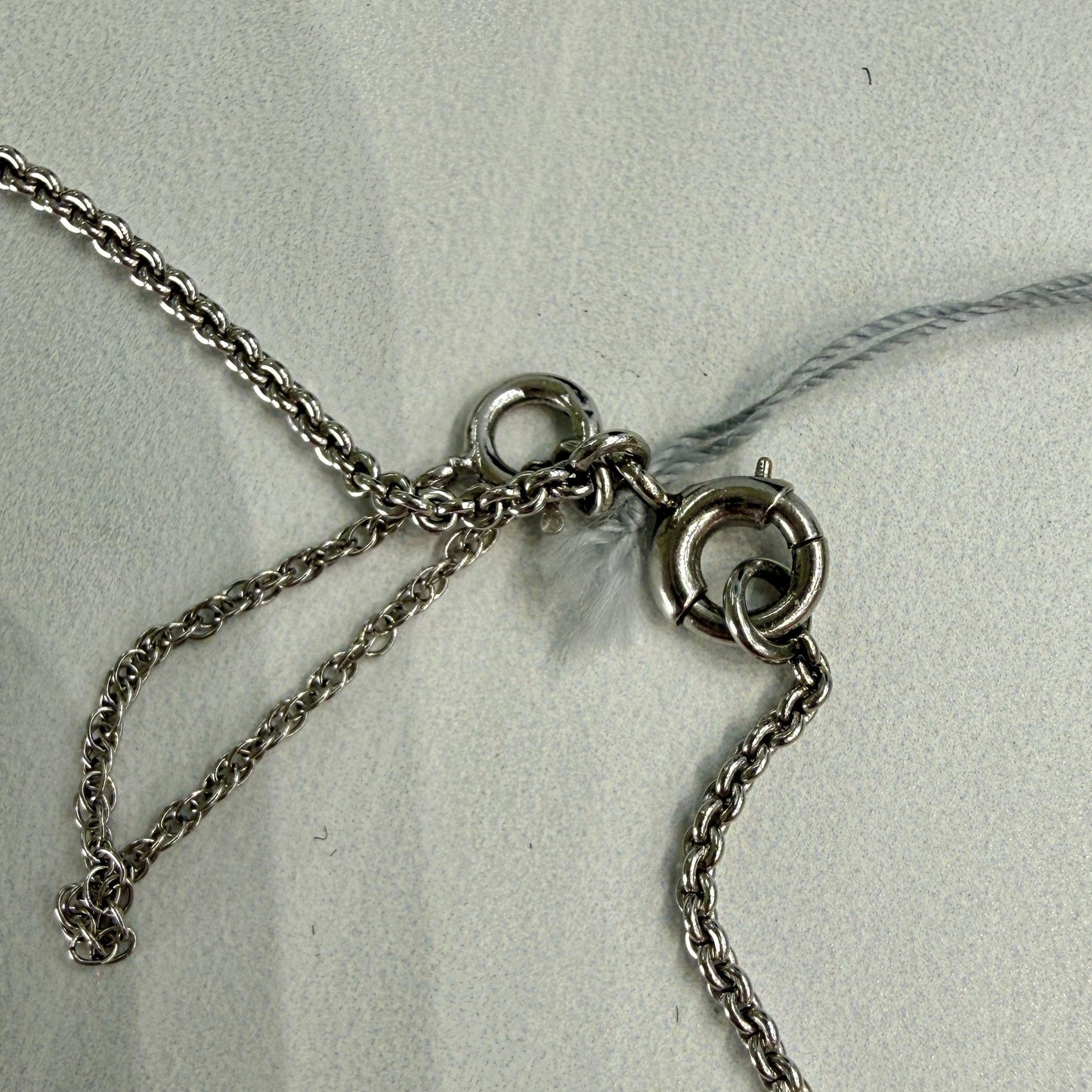 Antique 1910 Edwardian Old Cut Diamond Drop Necklace Platinum