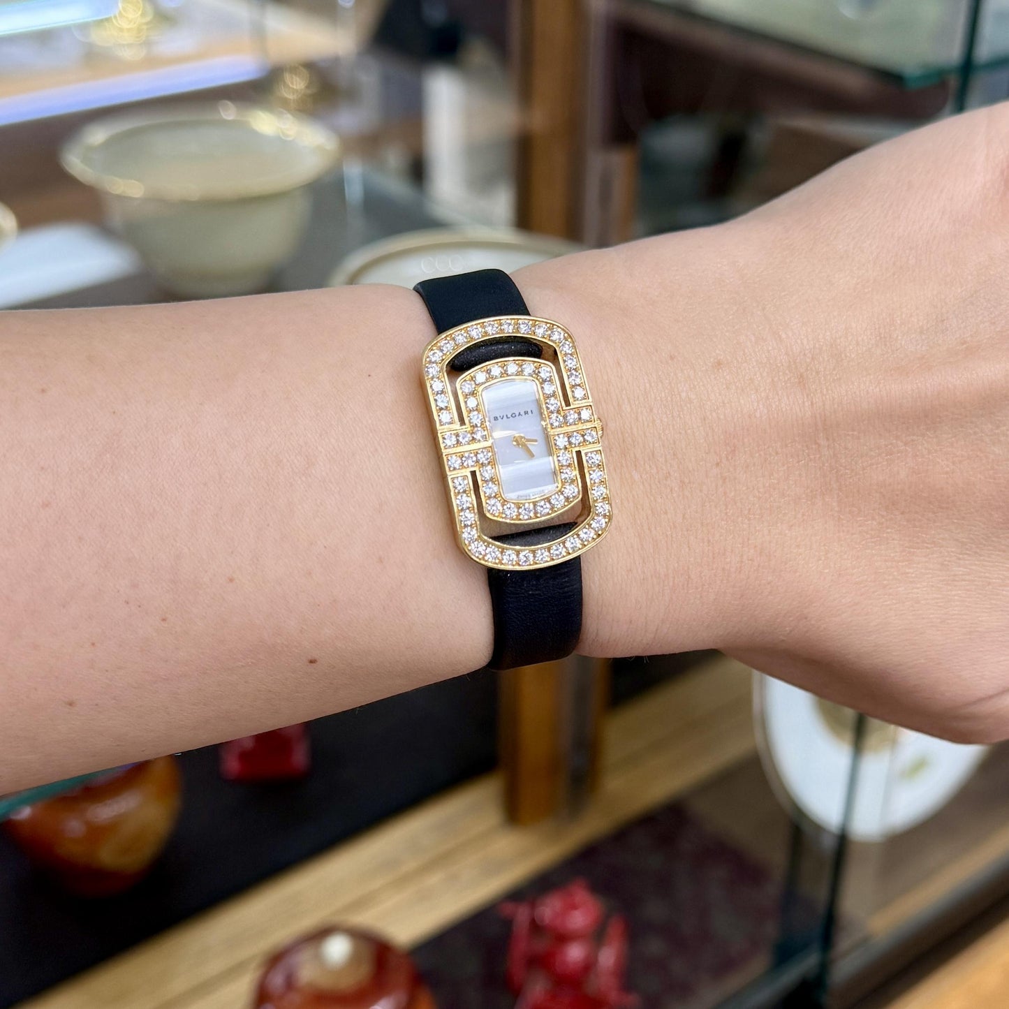 BVLGARI Bulgari Parentesi Diamond Watch 18k Yellow Gold