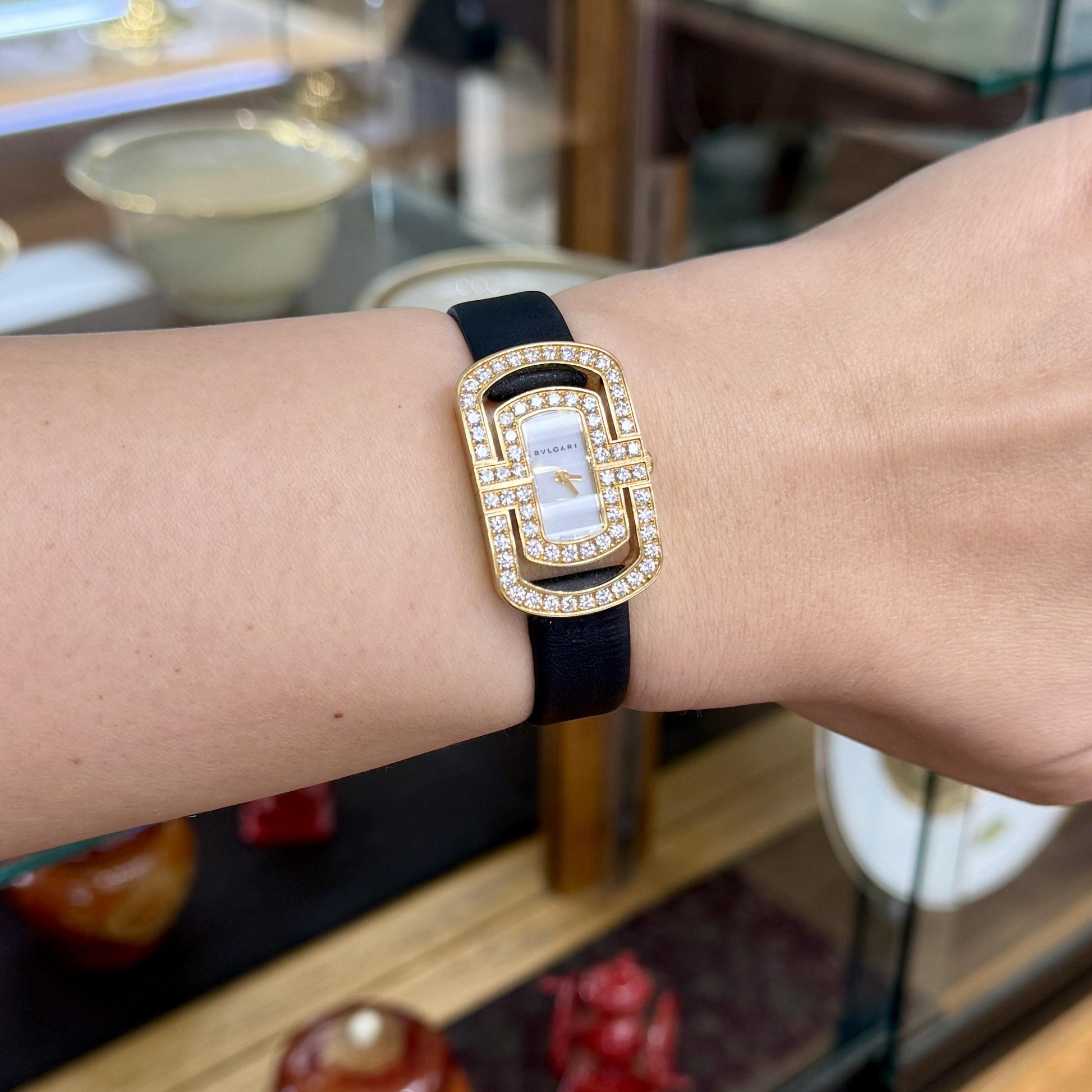 BVLGARI Bulgari Parentesi Diamond Watch 18k Yellow Gold