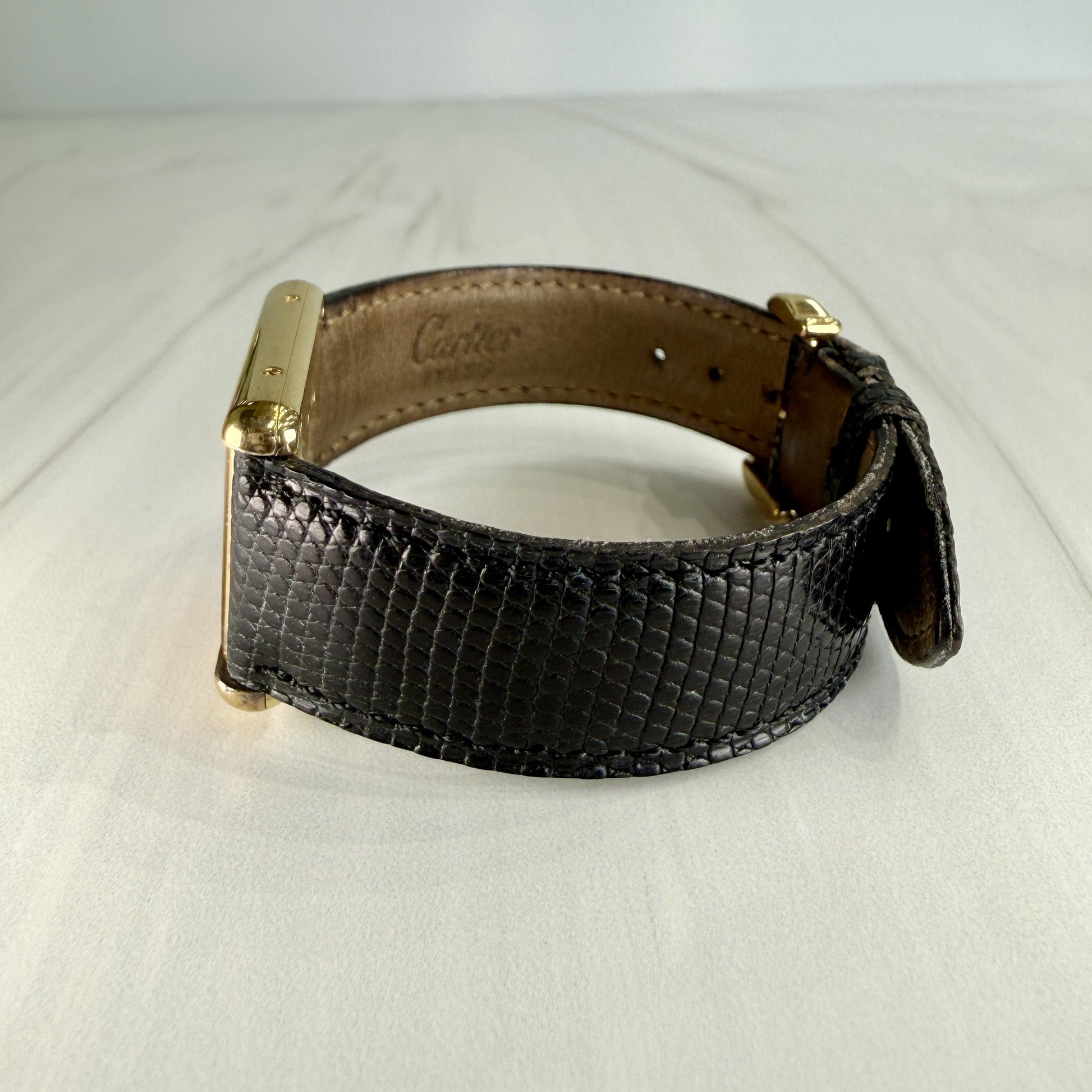 Vintage 1980's Cartier Large Tank Vermeil Watch