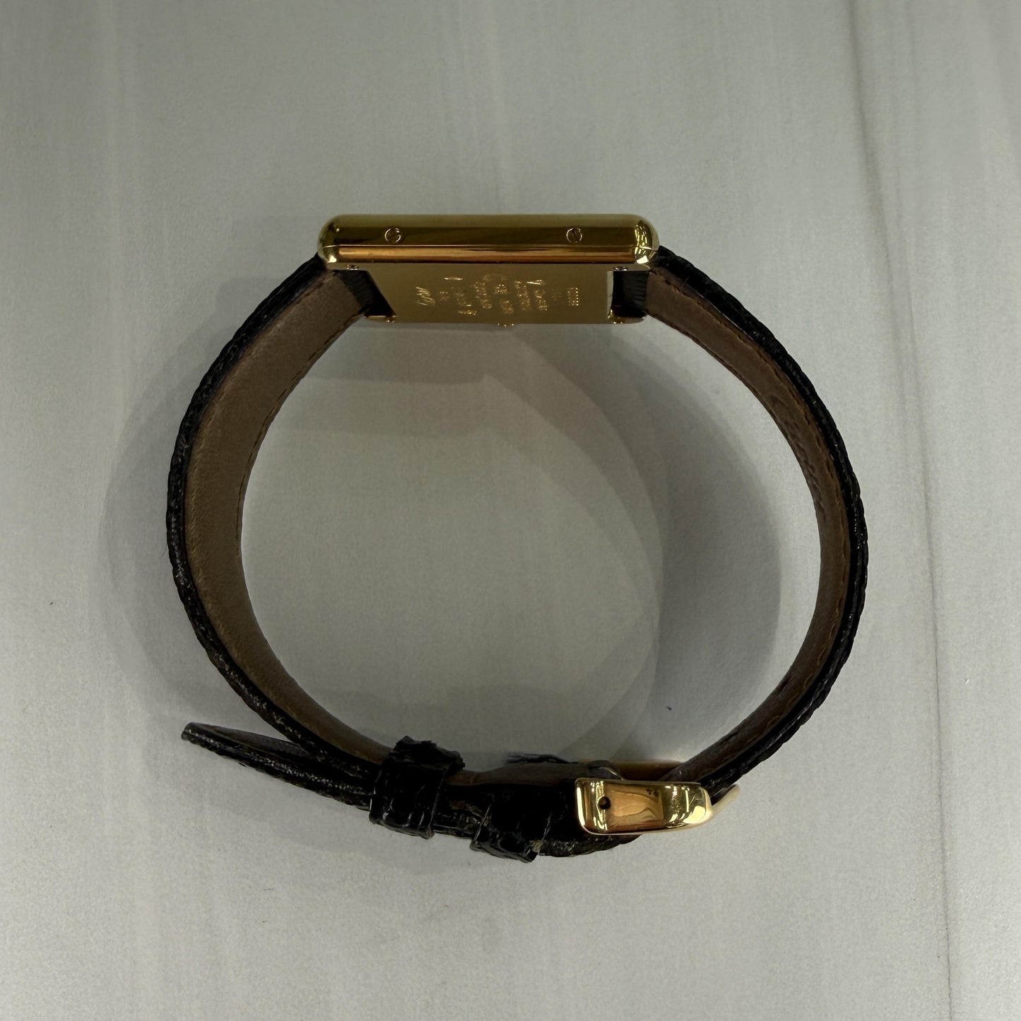 Vintage 1980's Cartier Large Tank Vermeil Watch