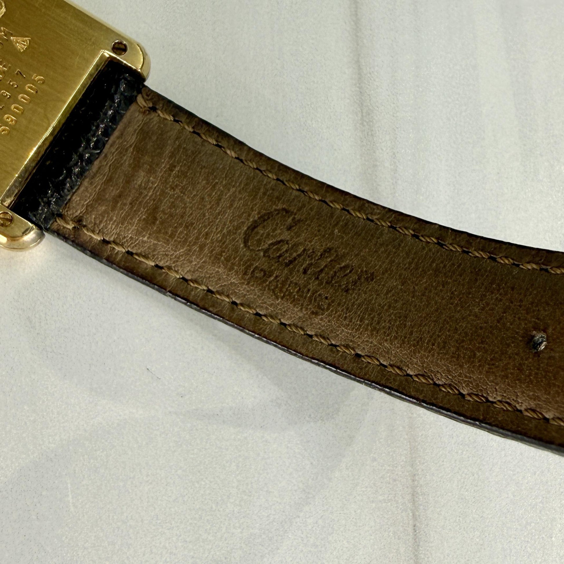 Vintage 1980's Cartier Large Tank Vermeil Watch