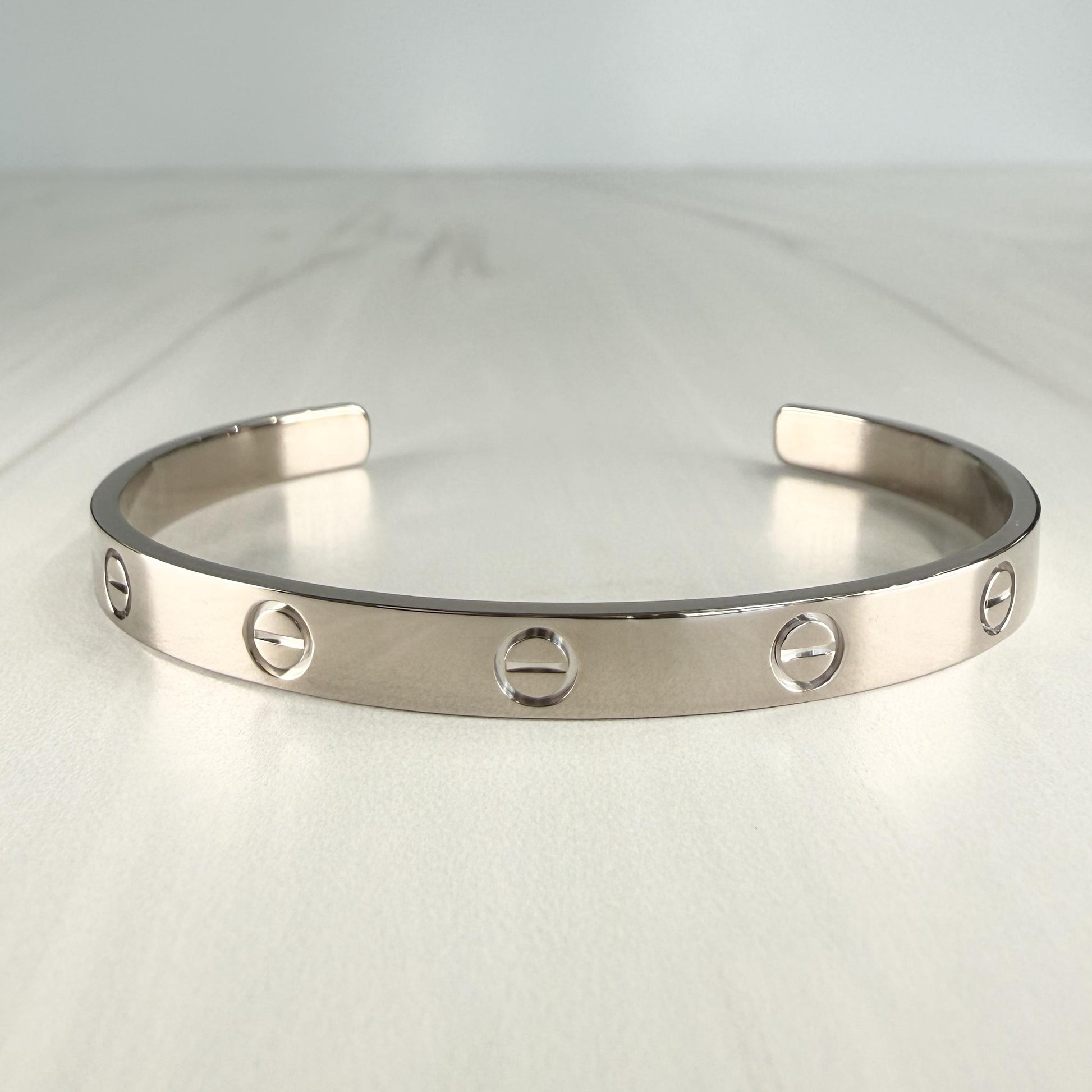 Cartier Love Cuff Bracelet 18k White Gold