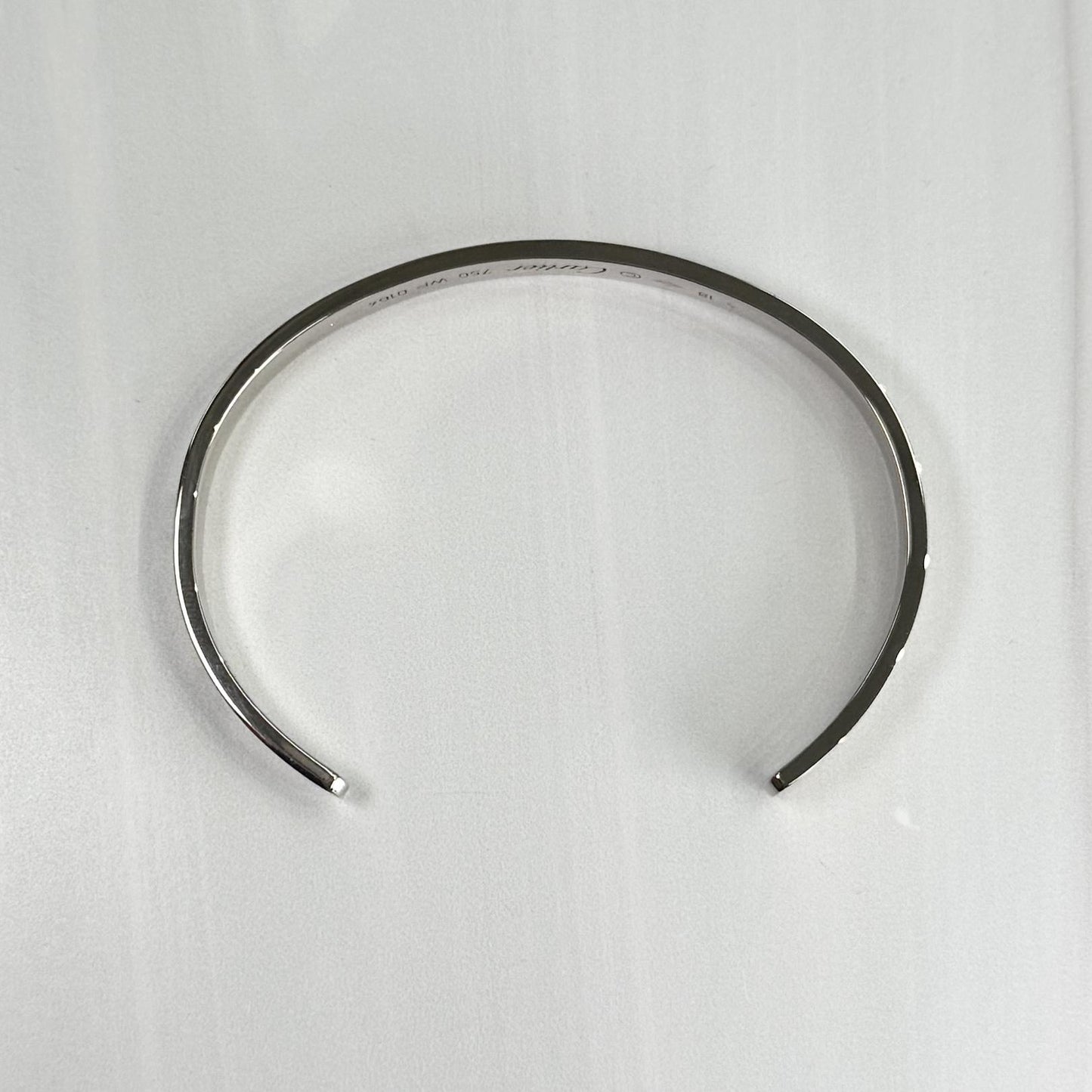 Cartier Love Cuff Bracelet 18k White Gold