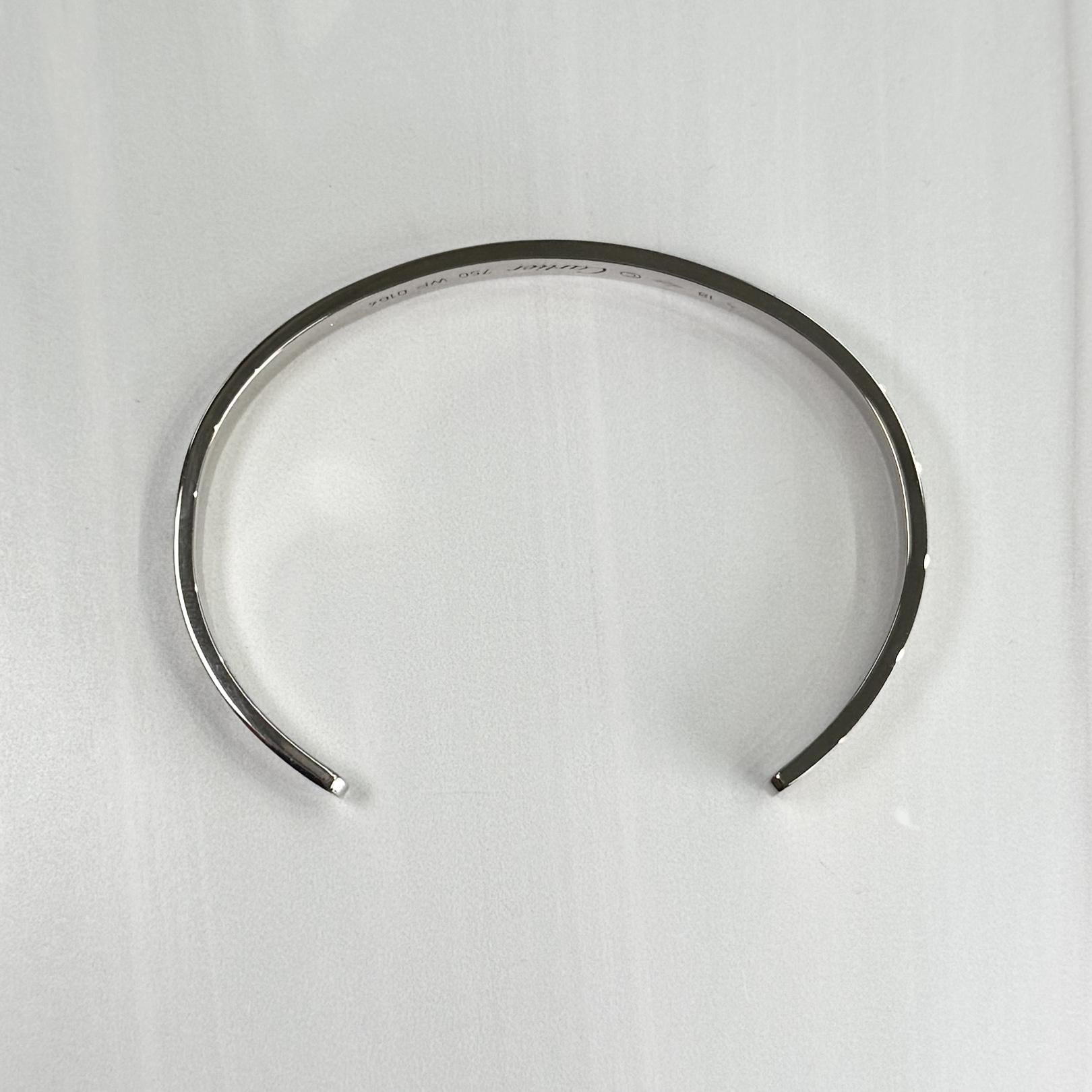 Cartier Love Cuff Bracelet 18k White Gold