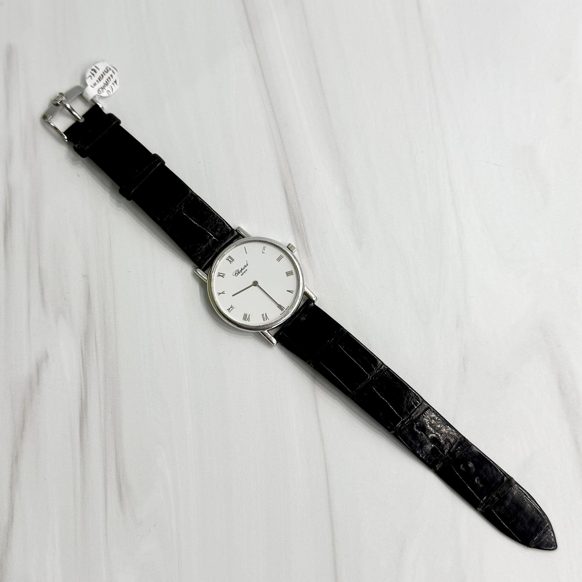 Vintage Chopard Rhonde Men's 33mm Classique Homme 18k white gold
